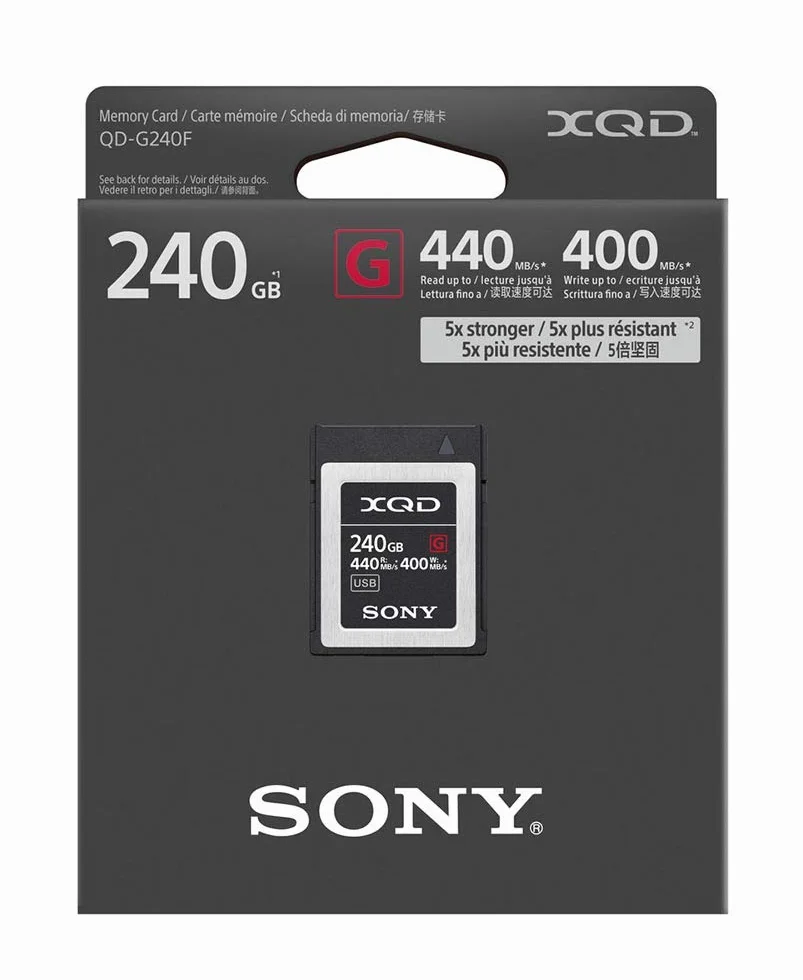 Sony Professional XQD G Series Carte mémoire 240 Go QD-G240F