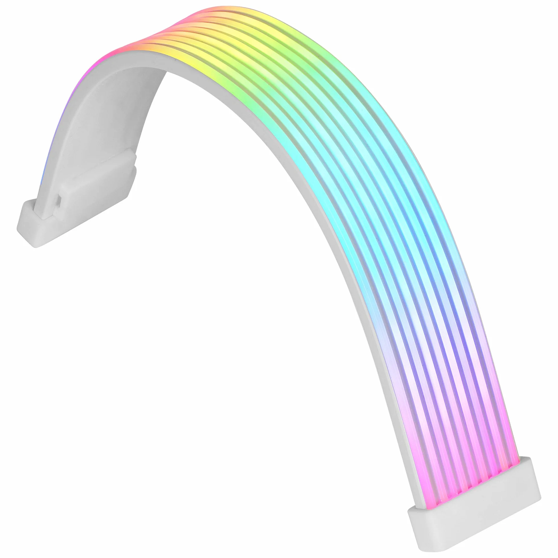 Mars Gaming MCA-16X Câble d'Alimentation ARGB 16PIN PCIe pour Carte Graphique LED Ultra-lumineuses Silicone Flexible