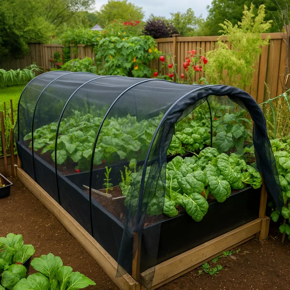 Filet Moustiquaire Noir 3x6 Mètres Lot de 2 | Anti-Insectes Jardin | Tissu pour Terrasse, Pergola, Balcon & Fenêtres | Maillage Fin à Découper