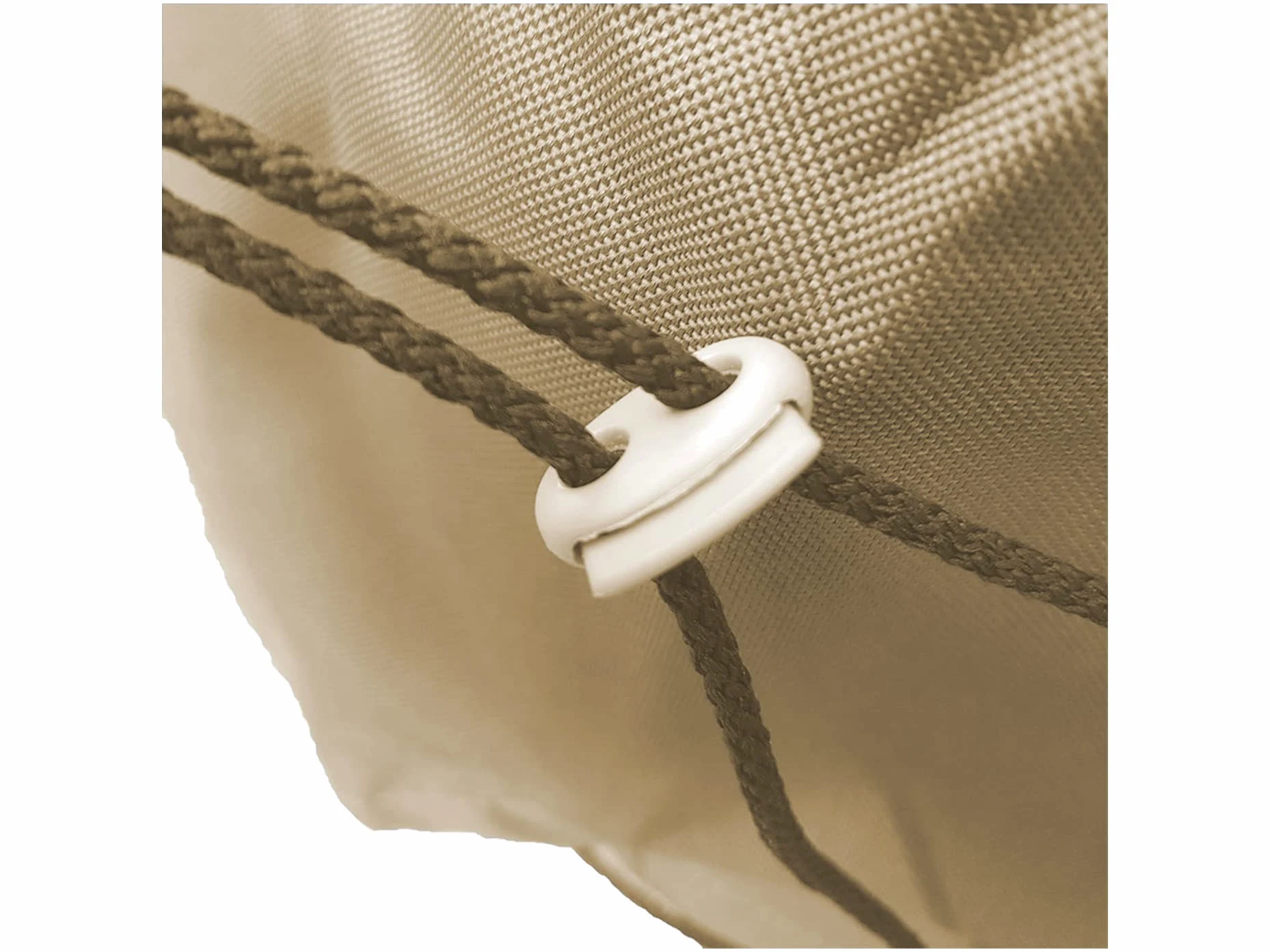 Housse de Protection pour Salon de Jardin Ovale - Beige - L 270 x l 150 x h 78 cm