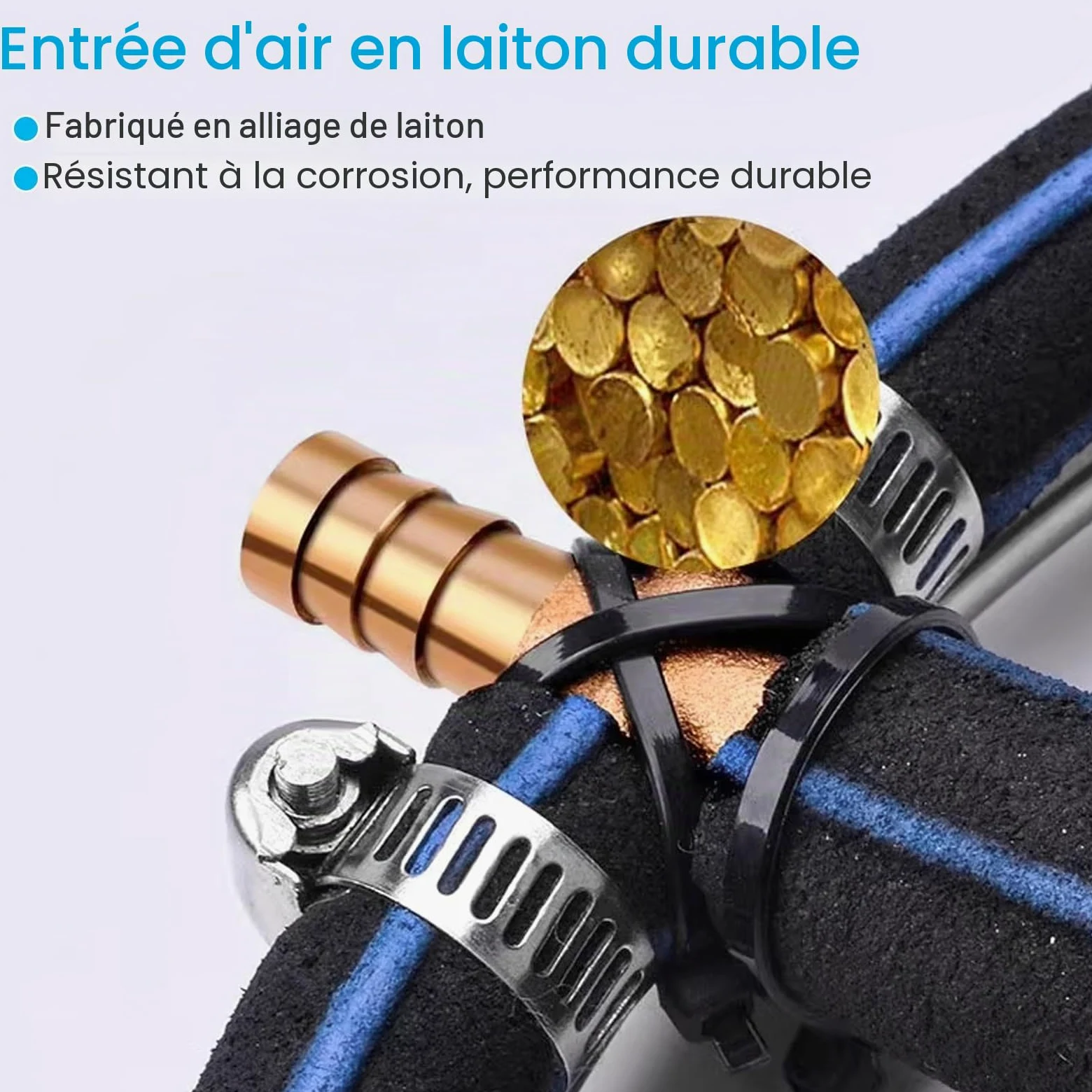 Anneau Aérateur Japonais pour étang, Aérateur et Oxygénation, Diamètre de 35 cm, Diffuseur pour Le Bassin à carpes Koi pour l'enrichissement en oxygène, étang de Jardin, Aquarium