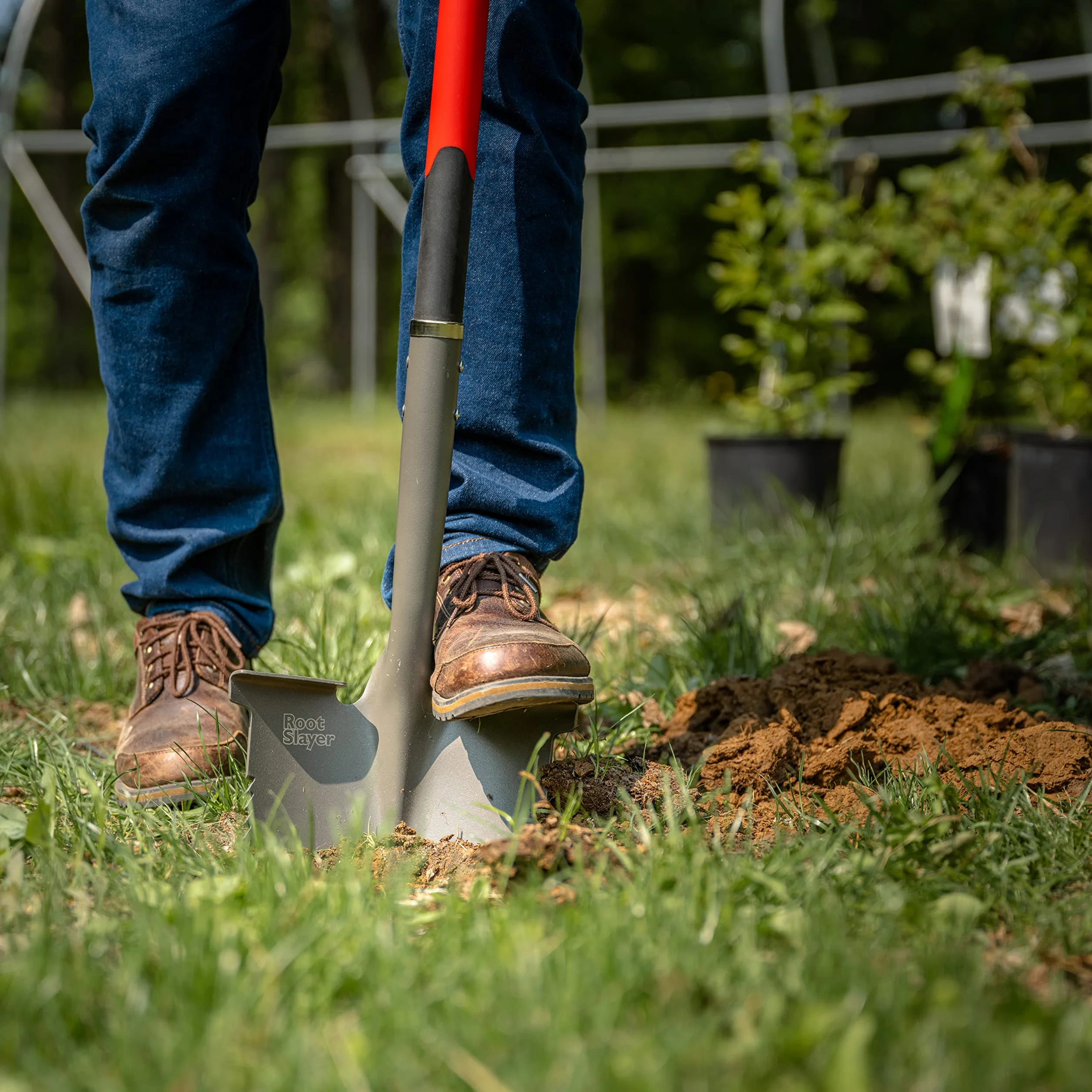 Radius Garden 22211 Root Slayer Pelle Ronde avec Coupe-Racines