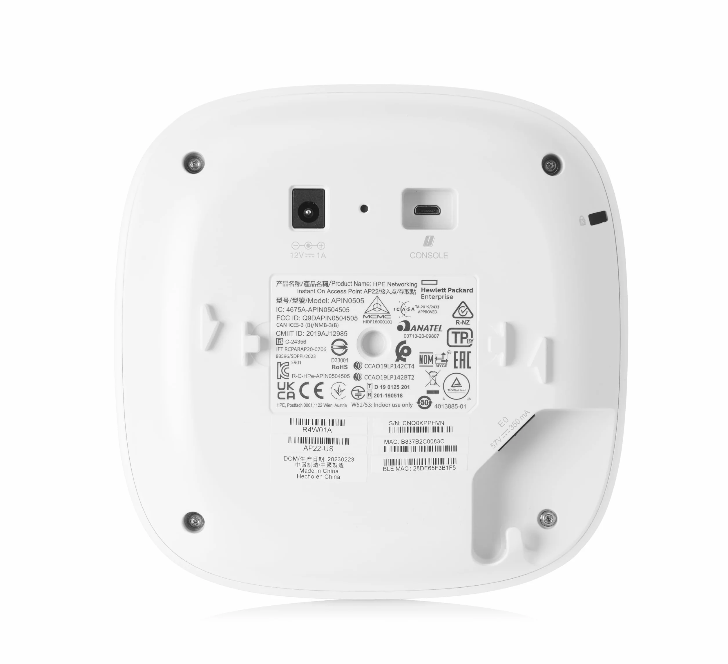 HPE Aruba R4W02A Wireless Access Point