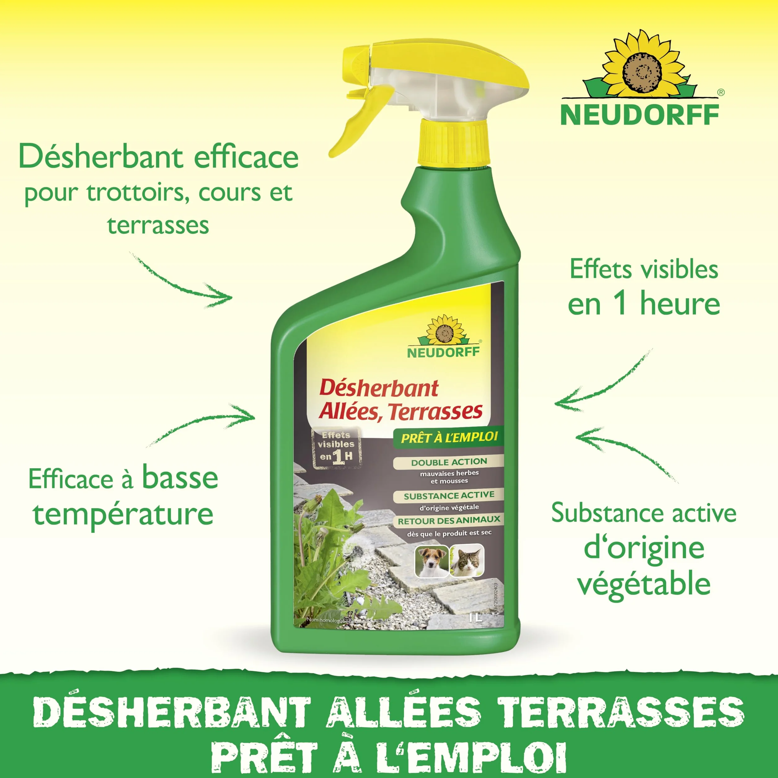 Neudorff Finalsan Désherbant Allées Terrasses 1 L