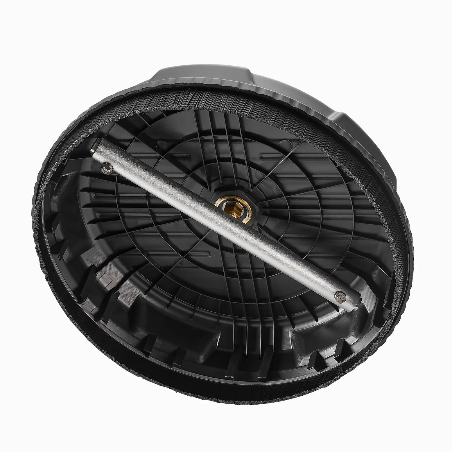 VEVOR Nettoyeur de surface pour nettoyeur haute pression 385 mm, accessoire nettoyeur sol en plastique sur roues, 206 bar max. connecteur 0,635 cm 2 buses de pulvérisation 2 tiges extension pour béton