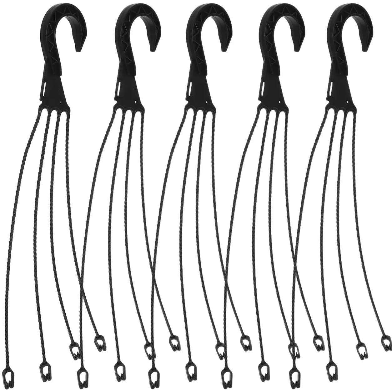 Toddmomy Lot de 5 crochets de lavabo suspendus en plastique pour pots de fleurs, pots de fleurs d'extérieur pour plantes, paniers à fleurs suspendus d'extérieur pour suspendre les pots de fleurs