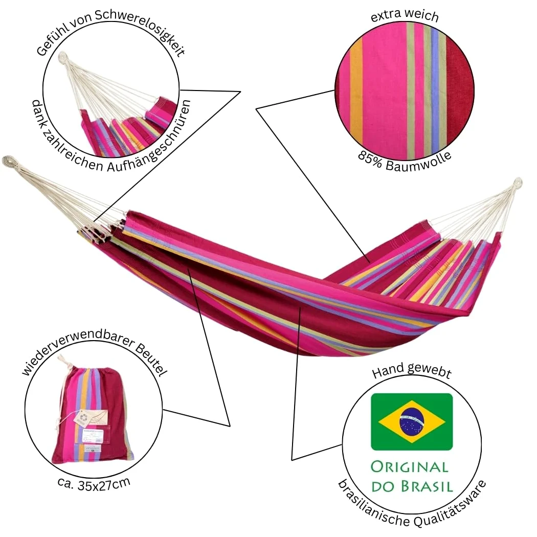 Amazonas AZ-1018150 Barbados Hamac Coloris Grenadine