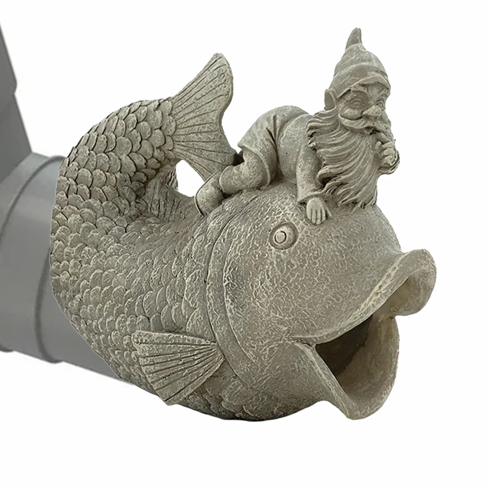 Extension de tuyau de gouttière décorative, Inverseur de tuyau, Statue d'extension de poisson nain