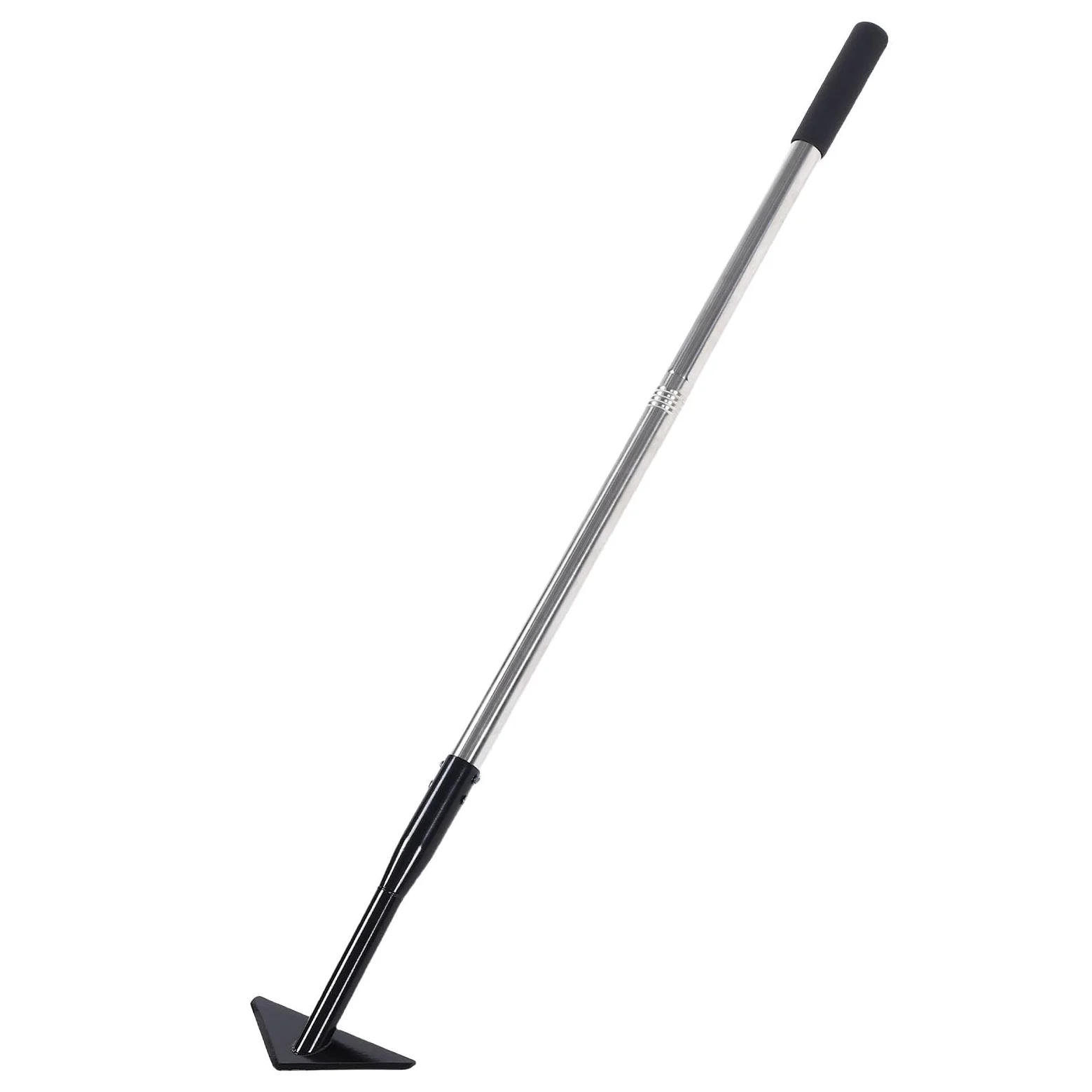 Buachois Sarcloir Triangle Pointe Effilée, Tête Amovible Manche Réglable 145 cm Acier Carbone pour Désherbage et Préparation Sol Jardin