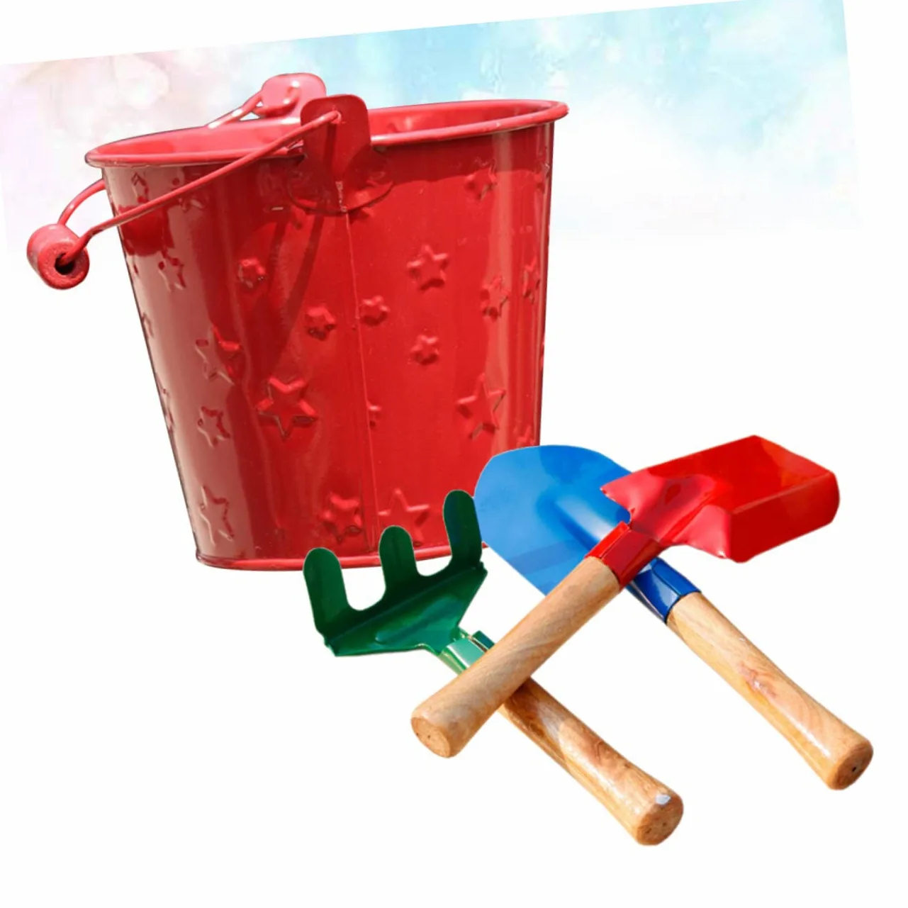 BESPORTBLE 2 Ensembles 3 Pièces D'outil De Jardin Mini Râteau De Jardin Mini Outil De -kit Enfants Trousse Enfant Pelle De Pratique
