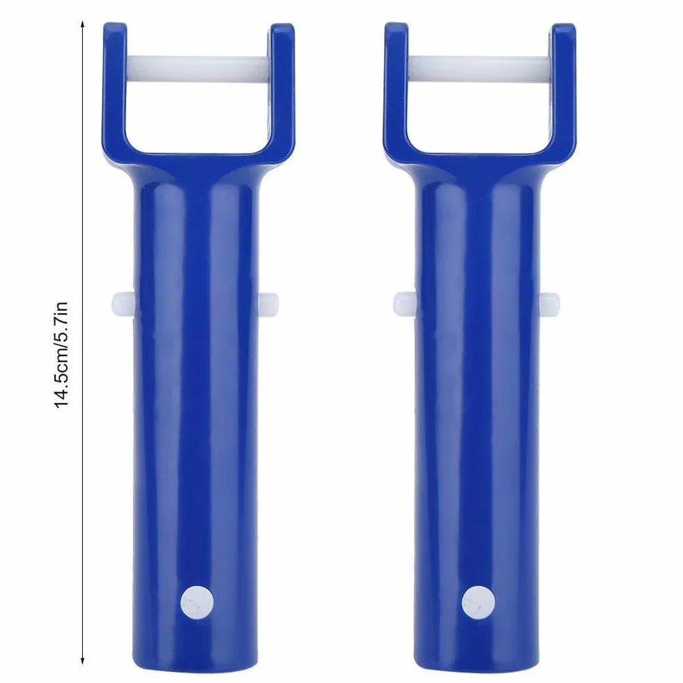 Tête de piscine pour aspirateur compatible avec poignée de joug, clip rapide