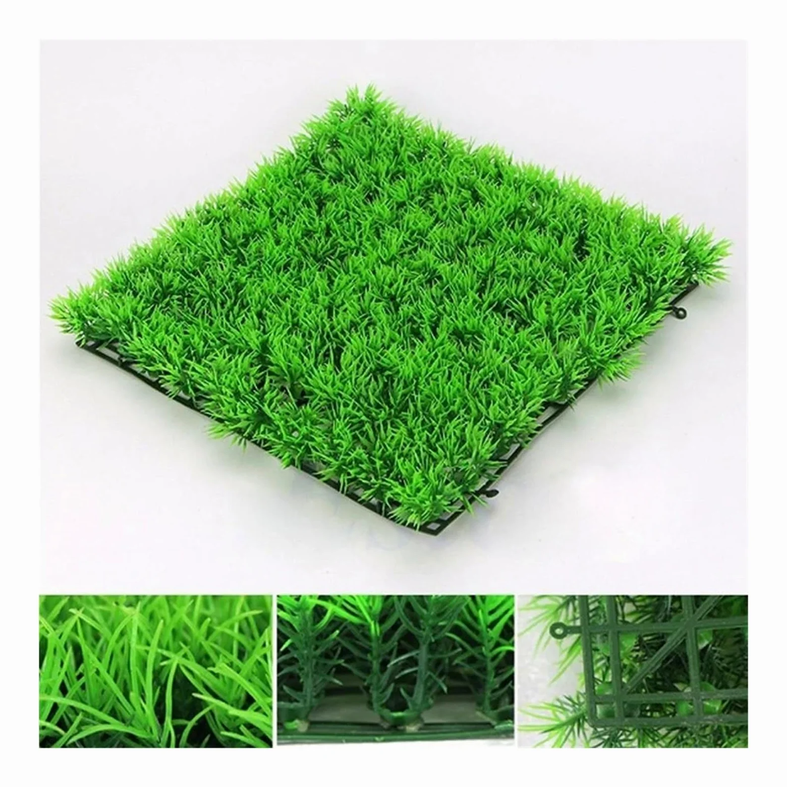 Gazon Artificiel Exterieur Plantes Aquatiques artificielles, pelouse, Gazon Artificiel, décoration d'aquarium, Ornement, aménagement, Plantes de Construction, intérieur d'aquarium, 10 pièces