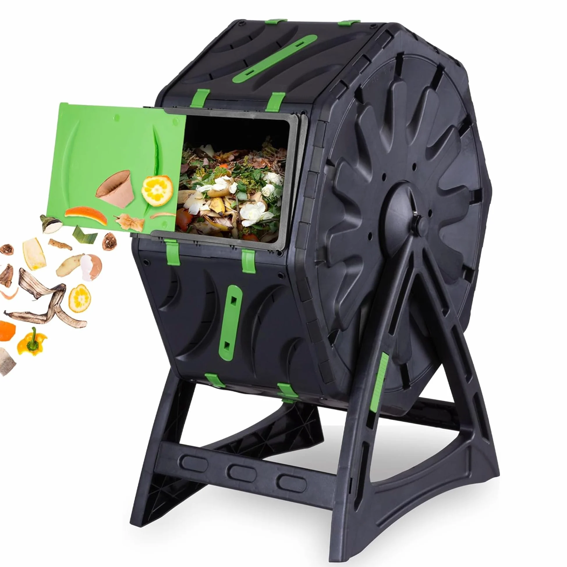 Strend Pro Mini Composteur De Balcon 70 L | Petit Composteur De Jardin | Composteur À Tambour Rotatif pour Un Compost Rapide Et De Qualité | Composteur Rapide De Jardin | Bac À Compost