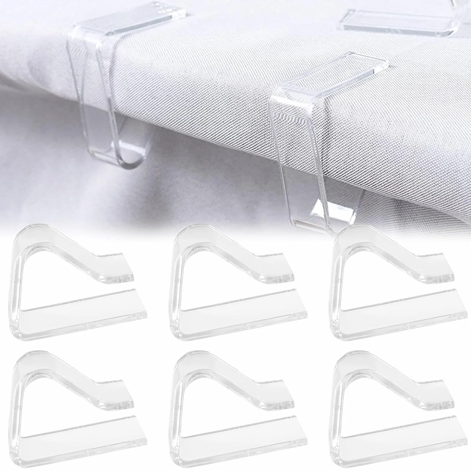 KARELLS Pince Nappe Exterieur 6 Pièces, Attache Nappe Table Epaisse Jardin