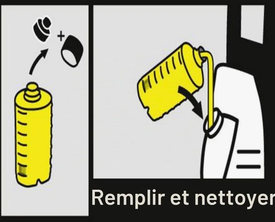 Karcher Nettoyant Pierre Façade 3 en 1 Bouteille de détergent Nettoyeur Haute Pression K2 K4 K5 K7 1 Litre X 4