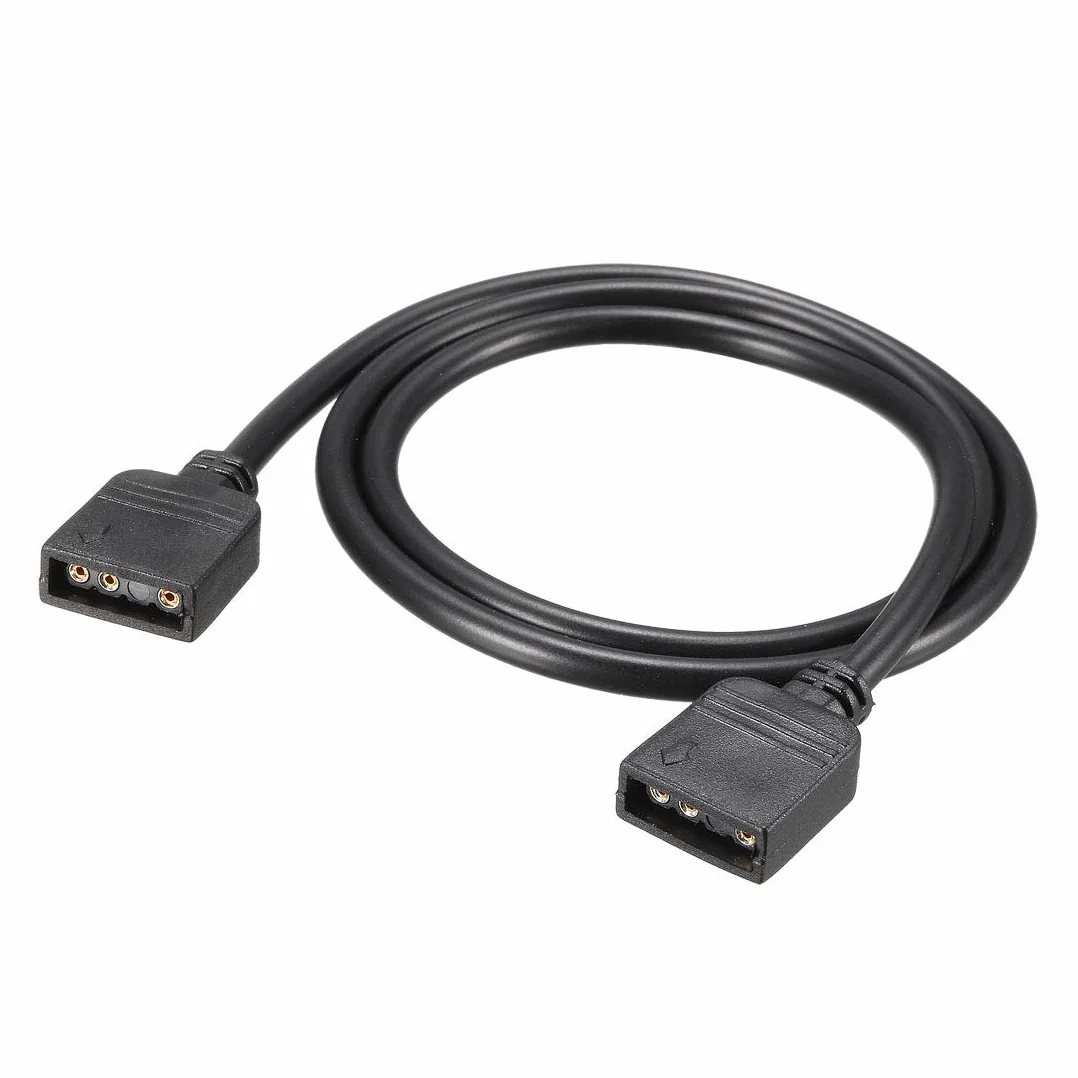 sourcing map RGB Diviseur Câble Femelle à Femelle 3 Broche Extension Connecteur 50cm