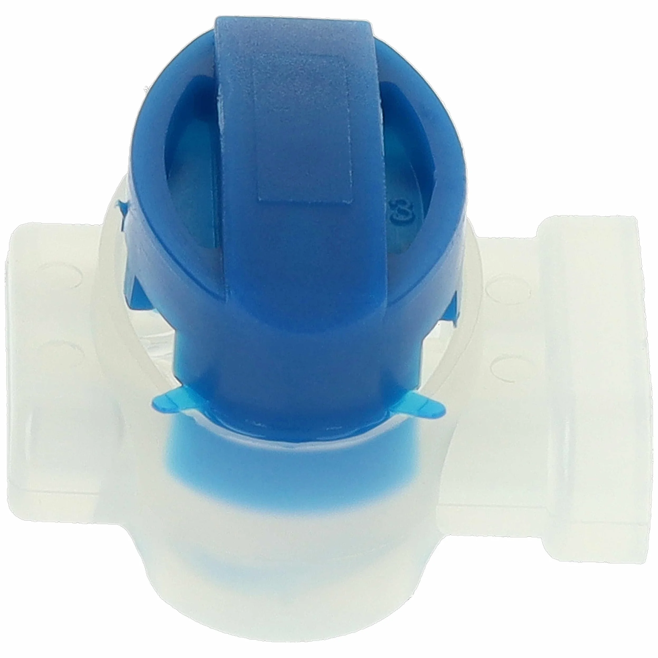 vhbw 20x connecteurs pour câble périphérique compatible avec Bosch Indego 1200 Connect robots de pelouse - Serre-câbles, étanches transparent/bleu