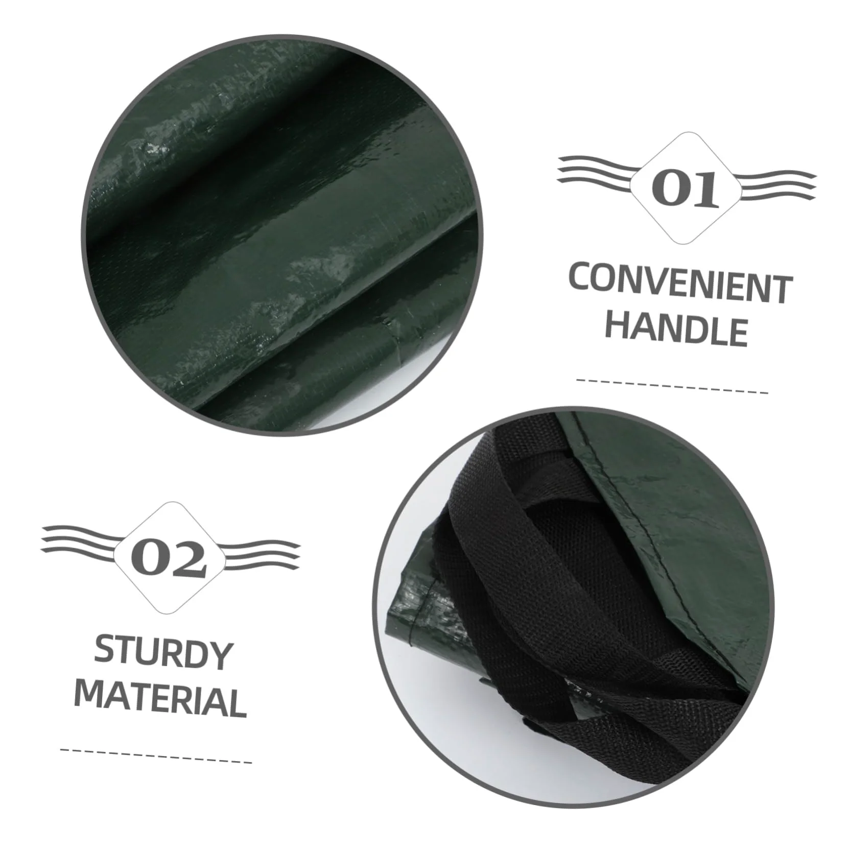 Toyvian de Collecte de Réutilisable et Pliable pour Jardin Pratique pour Débris et Déchets Verts pour Entretien de Pelouse et