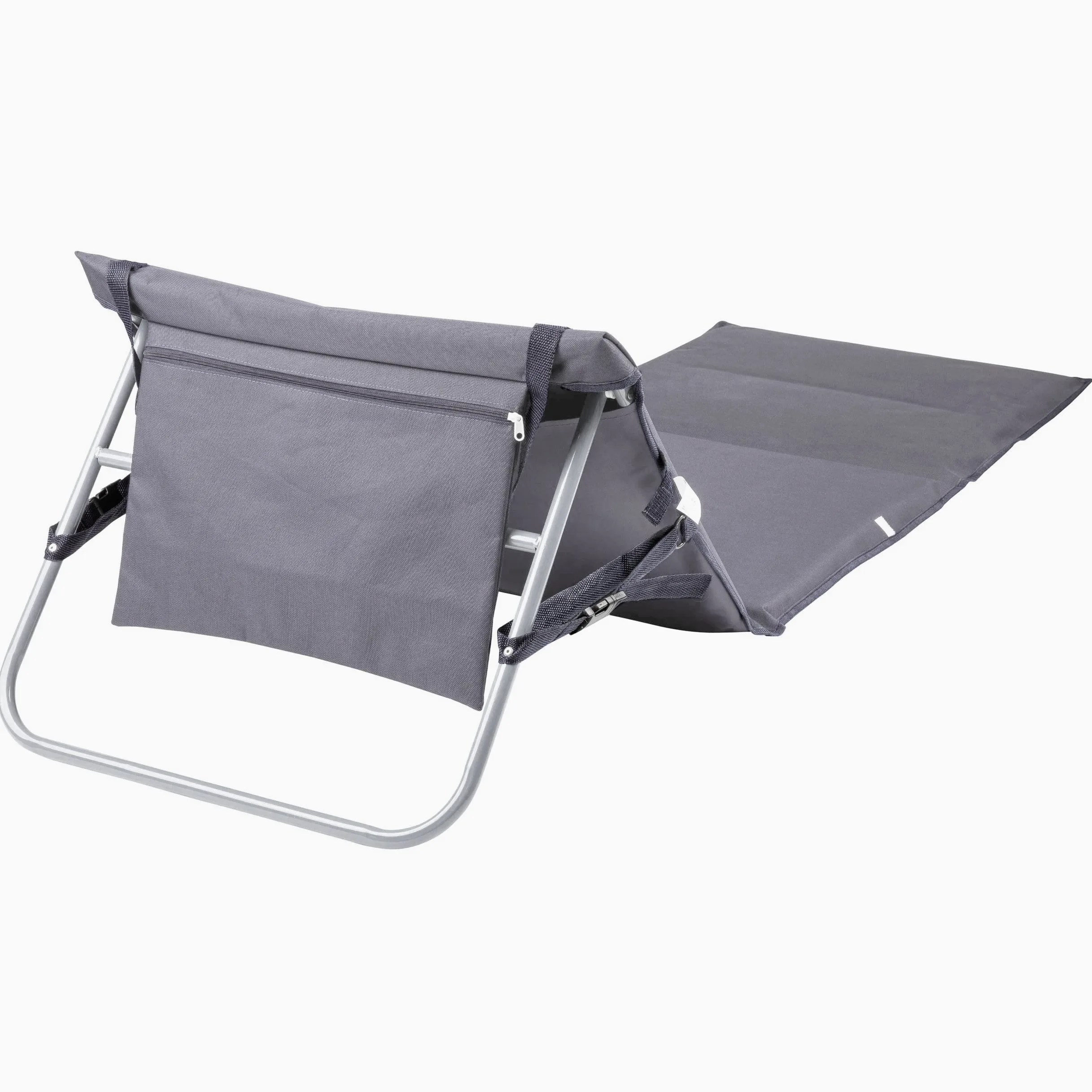 ONVAYA Tapis de plage de qualité supérieure - Rembourré - 2 cm - Avec dossier - Chaise longue de plage pliable - Matelas de plage - Tapis de soleil avec sangle de transport - 161 x 55 x 45 cm