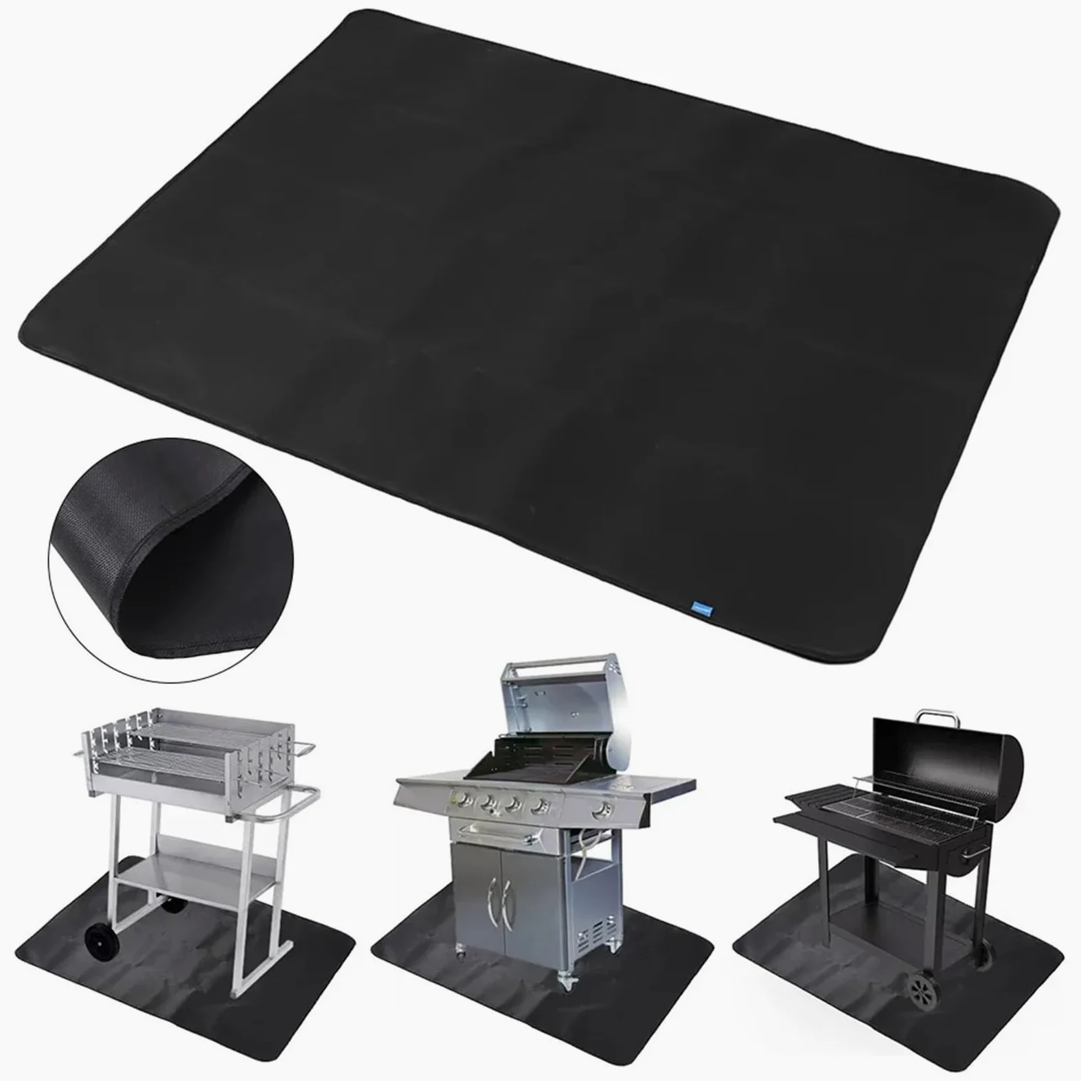 Tapis de Camping Ignifuge, Couverture d'isolation Thermique d'extérieur, poêle Portable, Anti-brûlure, Ignifuge, Fournitures de Pique-Nique for Barbecue(50cmX60cm)