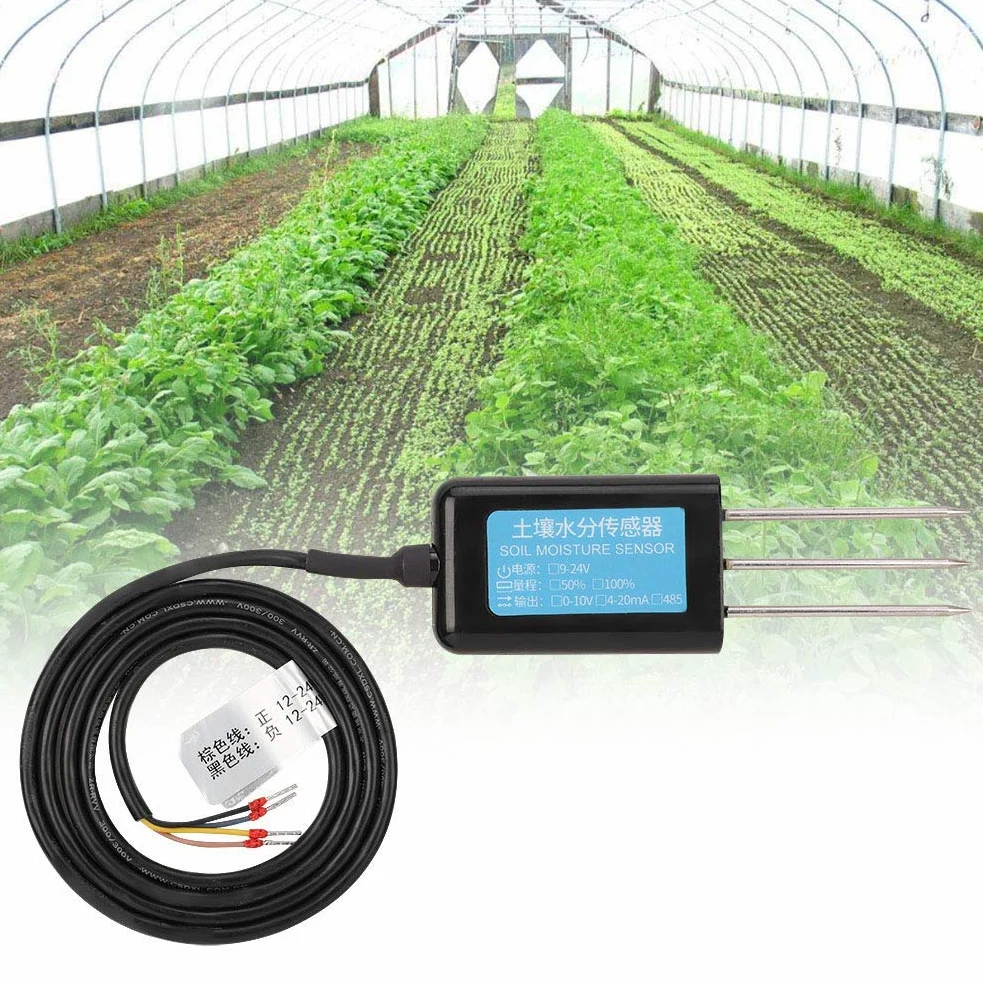 Capteur d'humidité du sol, sortie RS485 Capteur d'humidité du sol, température d'humidité, testeur de conductivité électrique, mètre pour le jardinage, l'agriculture, les plantes d'intérieur et d'exté