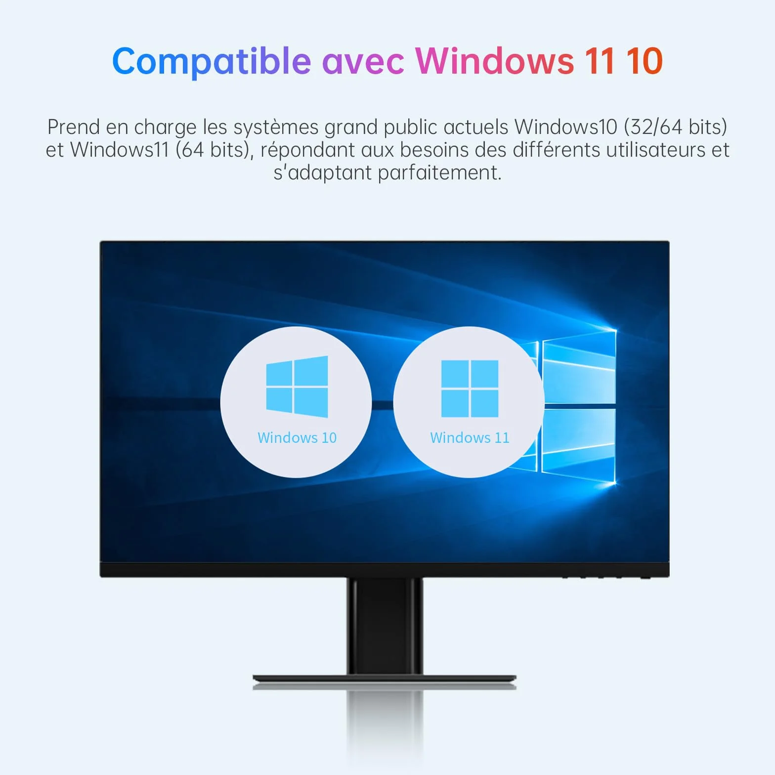 Clé WiFi 6 5400Mbps Tri-Bande 6GHz 5GHz 2,4GHz 2×6dBi Antenne USB 3.0 Dongle PC Windows 11/10 WPA3