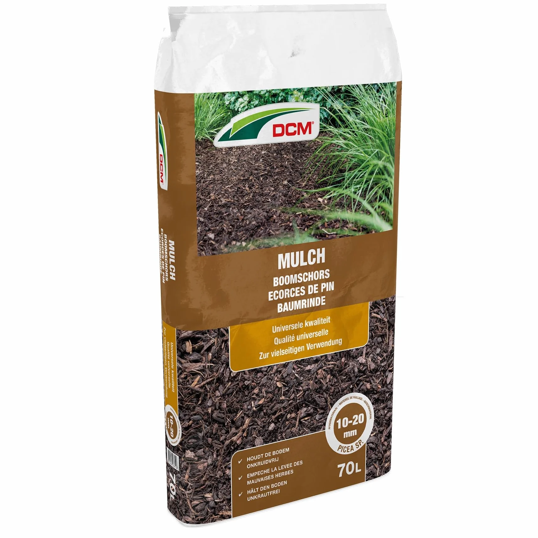 DCM Paillis 70 litres 3.5m² Couverture de Sol Écorces très fibreuses