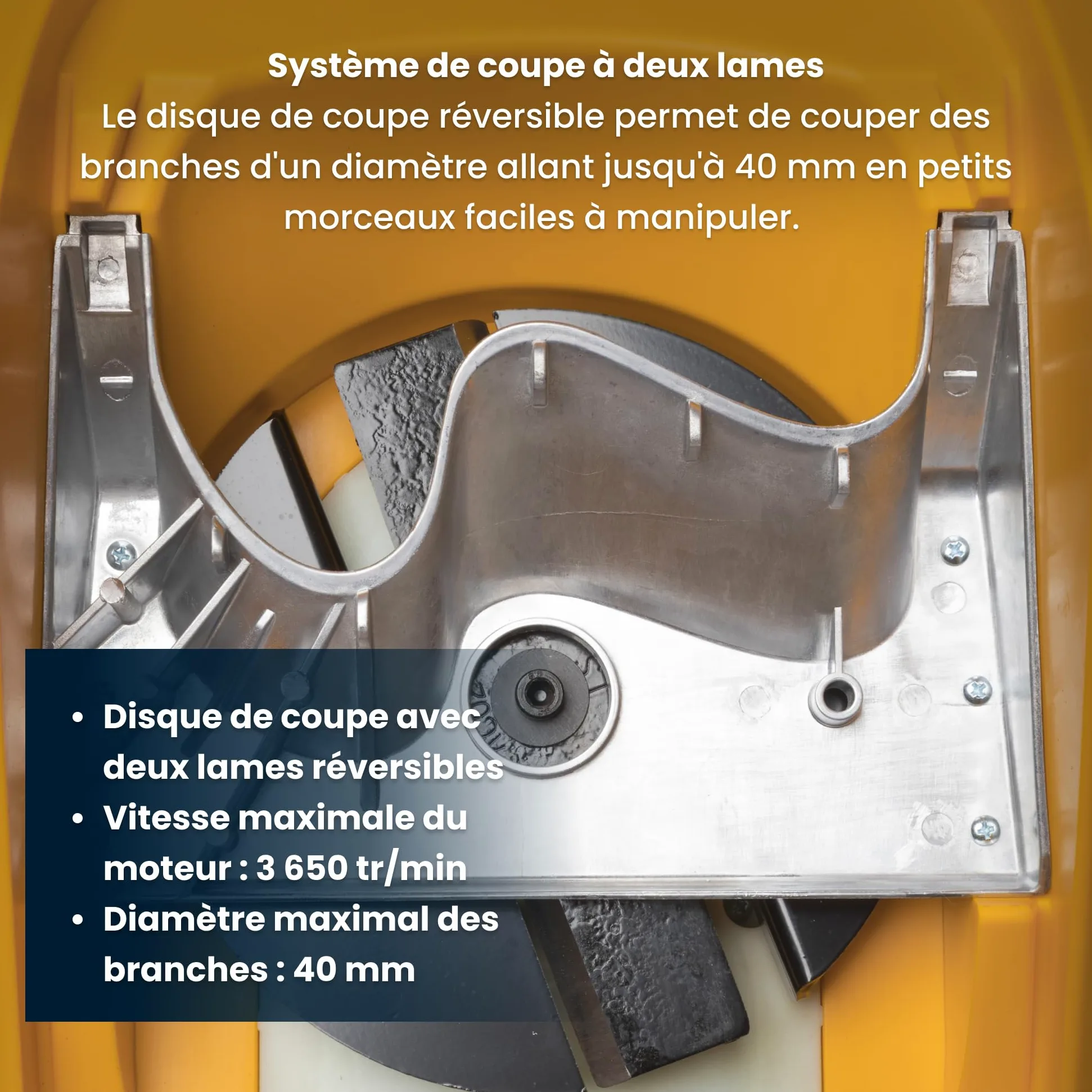 STIGA Bio Master 2200 Broyeur Électrique, 2 200 W, Sac 50 L – Disque 2 Lames Réversibles, Poussoir Inclus – pour Déchets De Jardin