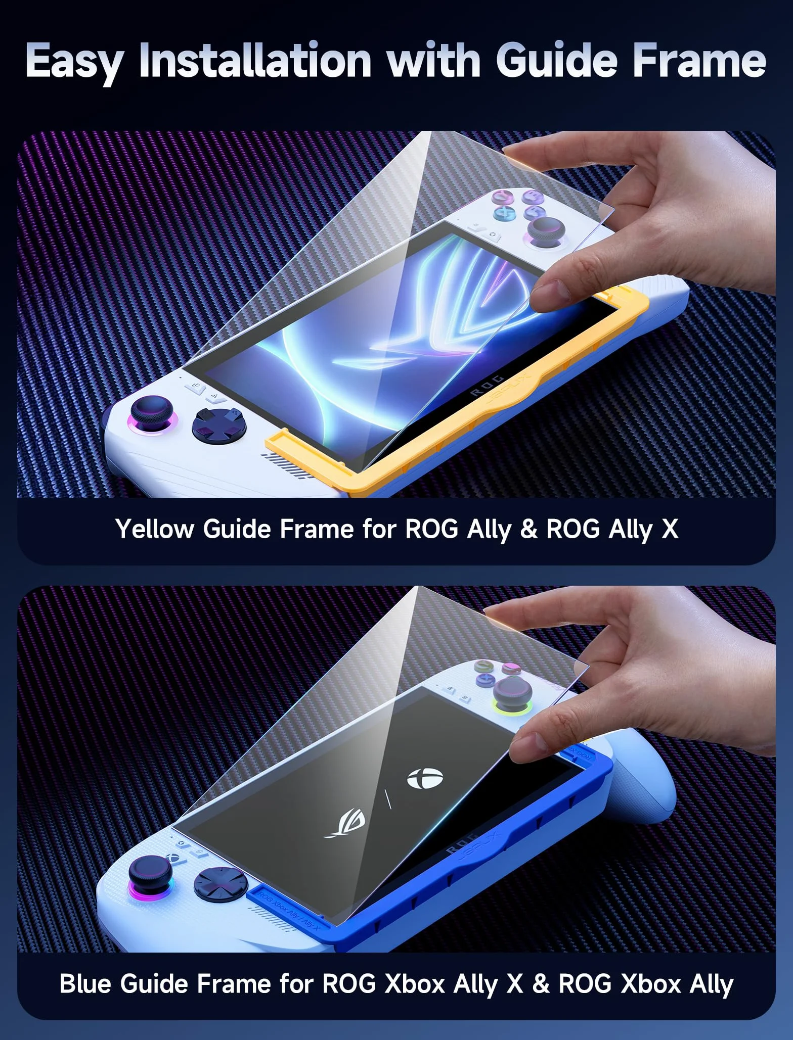 JSAUX Verre Trempé 9H Ultra HD pour ROG Ally/Xbox Ally (2025/2024), 7″ Protection d’écran Anti-rayures Lot de 2