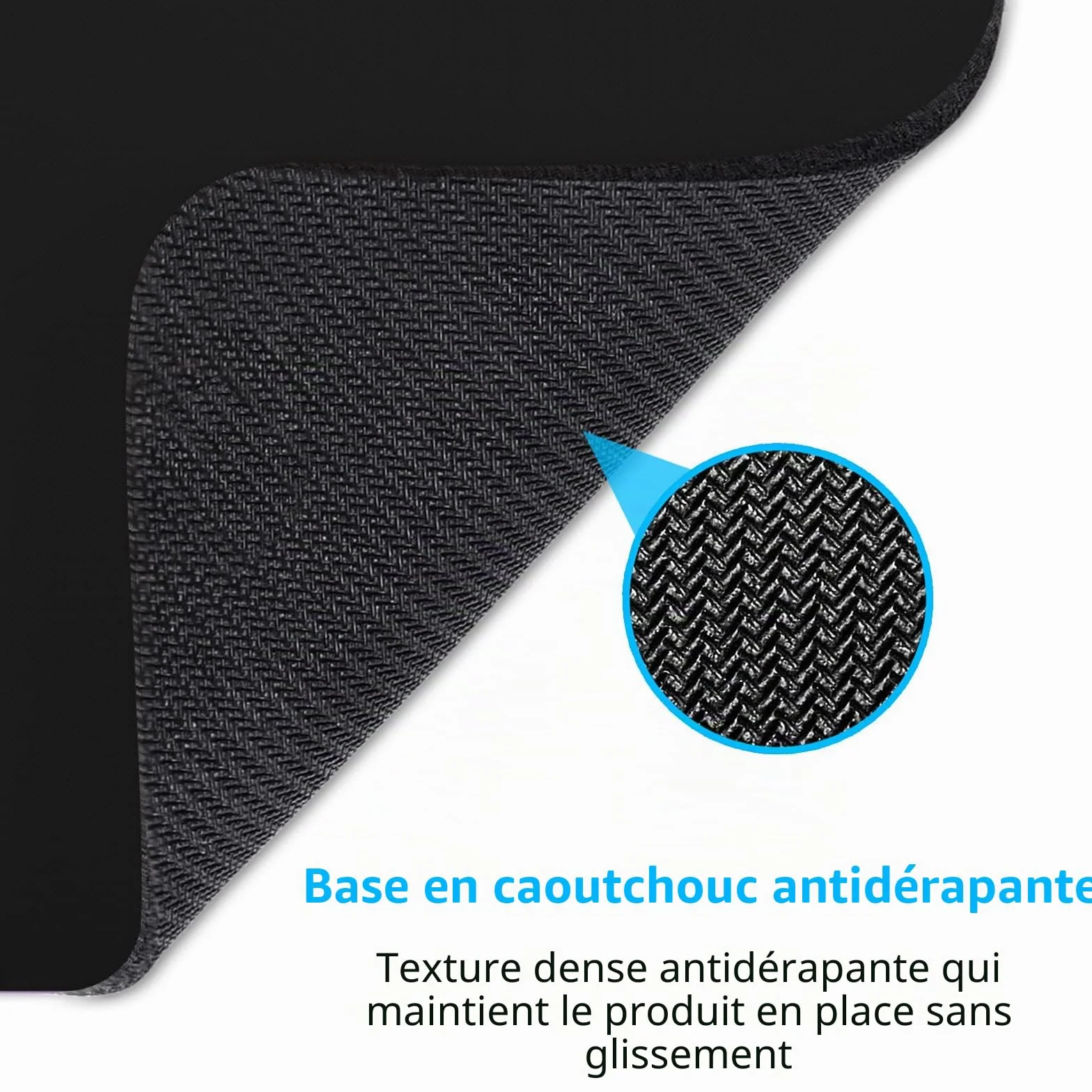 Dapesuom Petit tapis de souris en caoutchouc texturé antidérapant lavable pour ordinateur portable