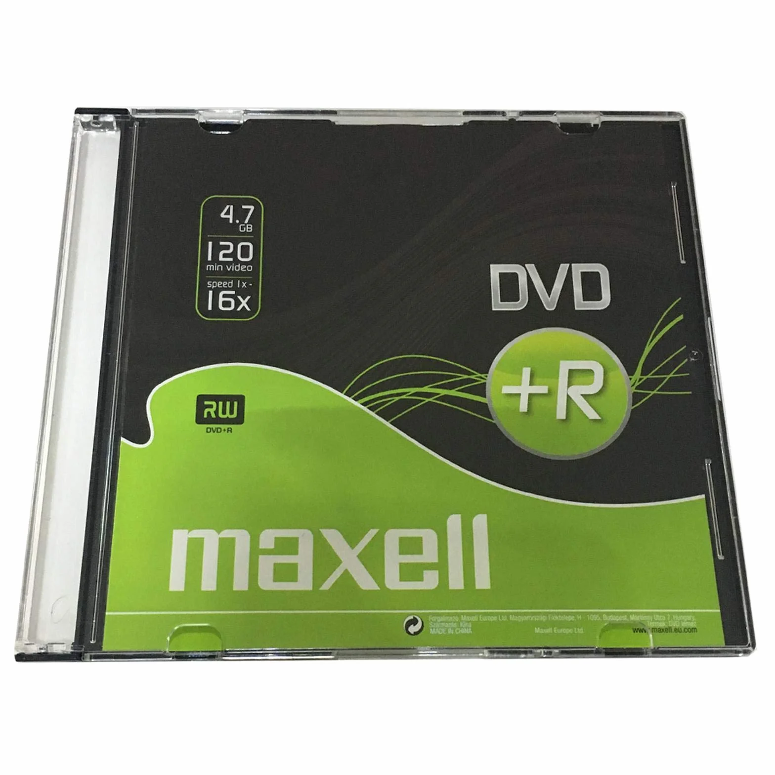 Maxell DVD+R 4,7 Go 4SPEED CD Blanc 179x181x5 mm DVD-RW DVD-ROM