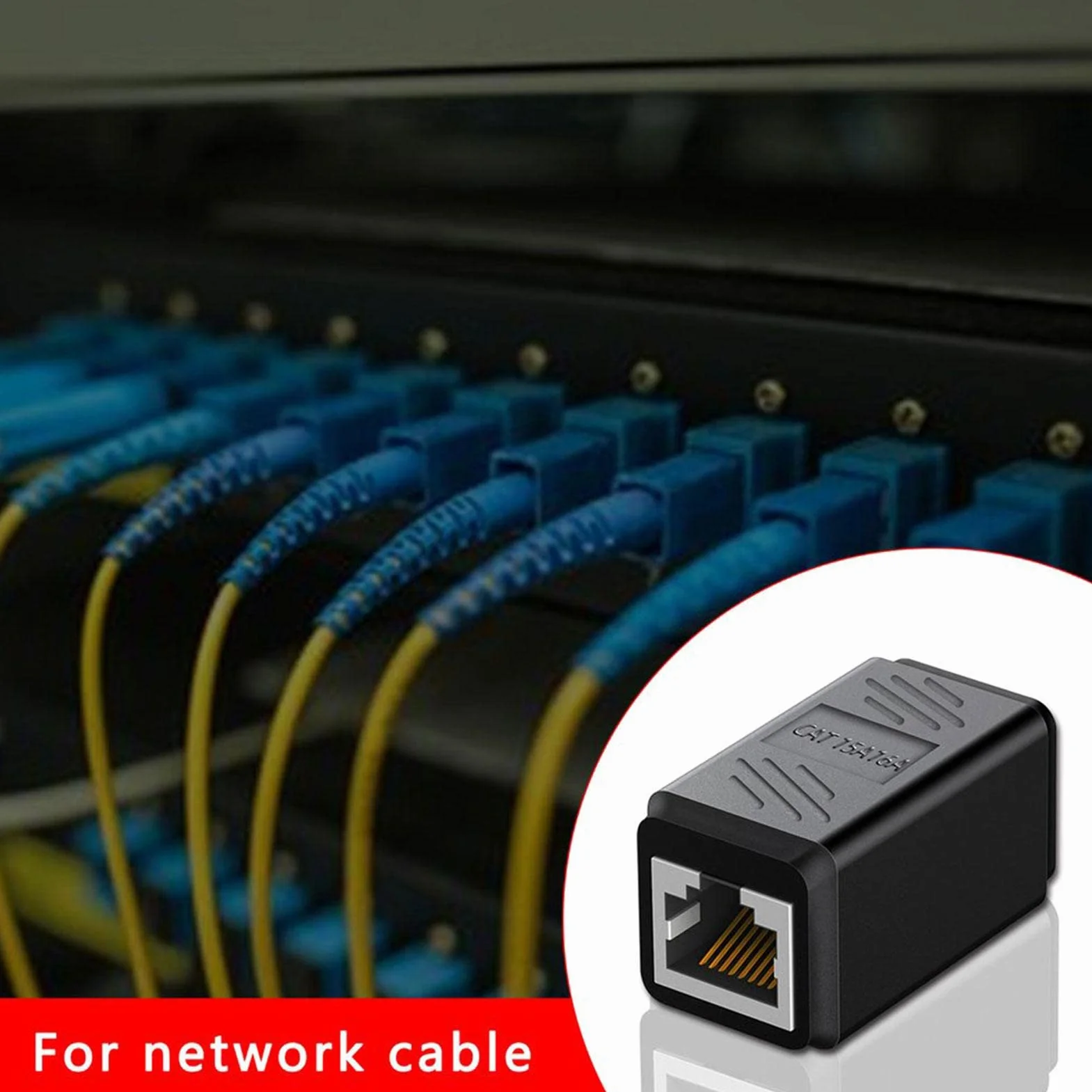 Adaptateur coupleur RJ45 femelle-femelle Ethernet Cat5 Cat5e Cat6 Cat7
