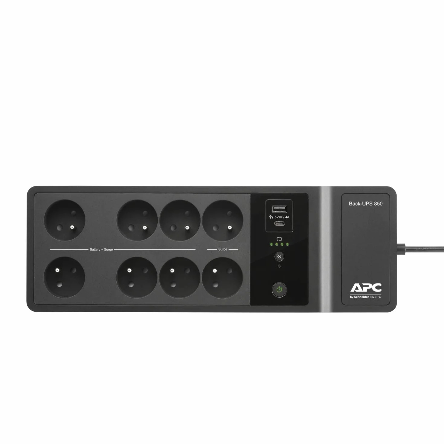 APC Back-UPS Essential BE850G2-FR Onduleur Parafoudre 850VA 8 Prises USB Rapide Type-A Type-C