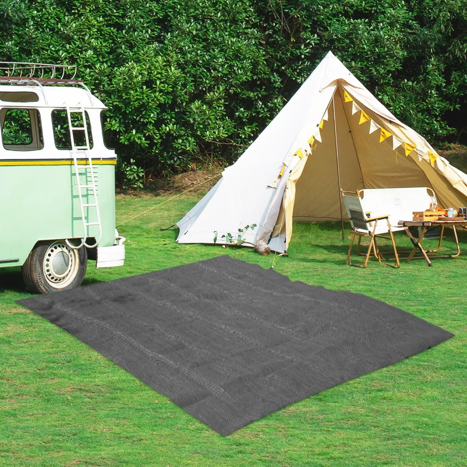 Couverture Imperméable Extérieure - Tapis Sol Camping Car, Matelas Pliable Résistant Humidité, Protection Voyage Portable | Terrasse Pelouse Pique Nique Randonnée Balcon Maison Pour Adulte Enfant