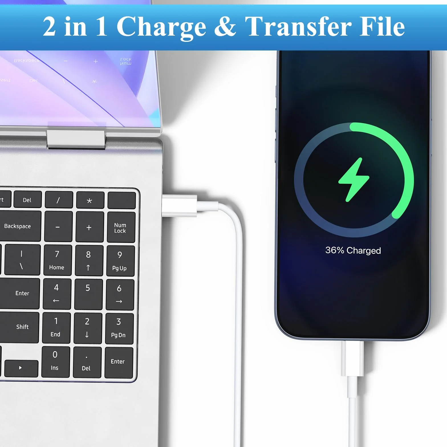 Câble USB C 60W Rapide pour Samsung Galaxy S25 S24 S23 S22 S21 S20 S25+ S24+ S23+, A56 A55 A54 A53 A34 A33 A23