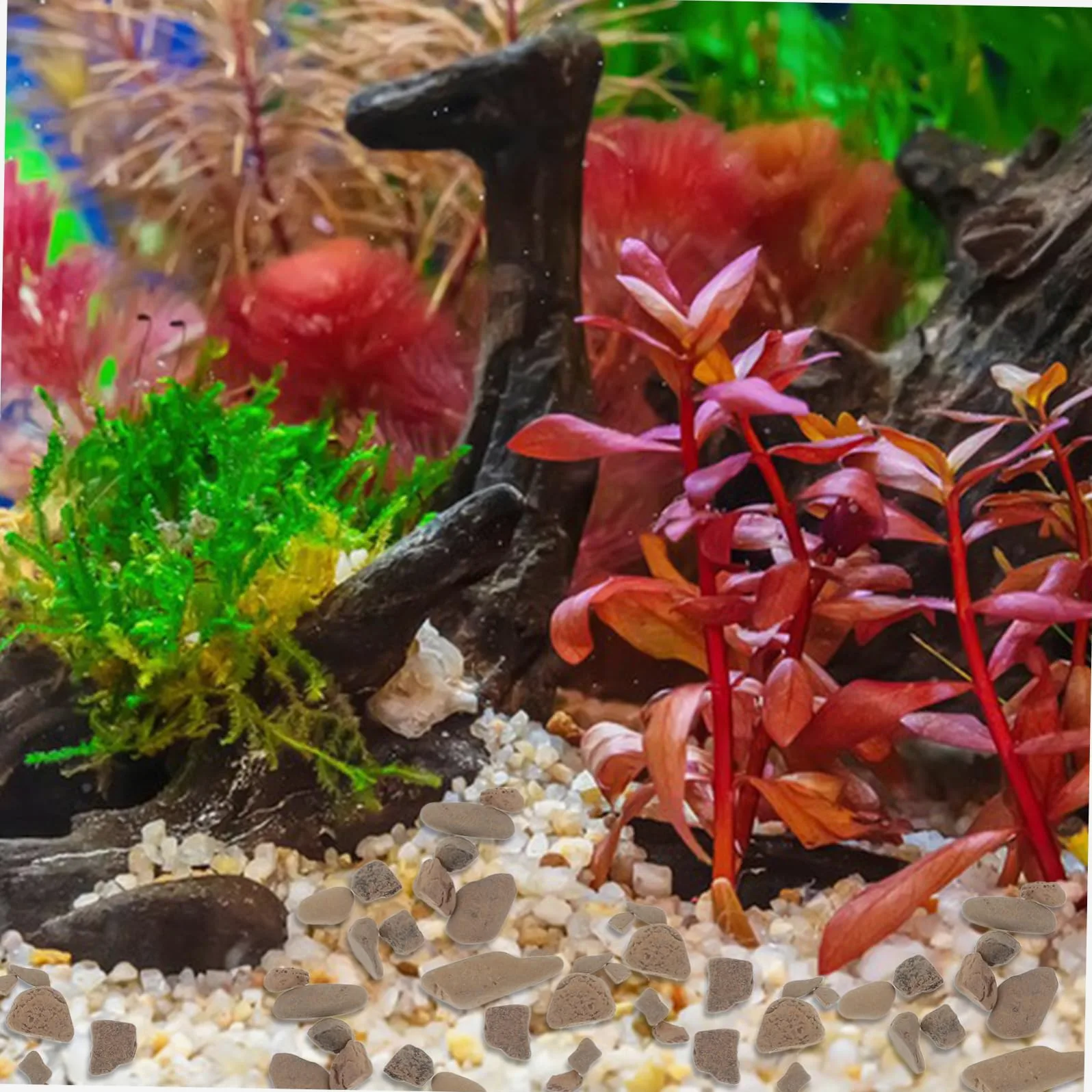 Toyvian Sable Pour Fond D'aquarium Pierres Décoratives De Gravier Pour Décoration D'aquarium