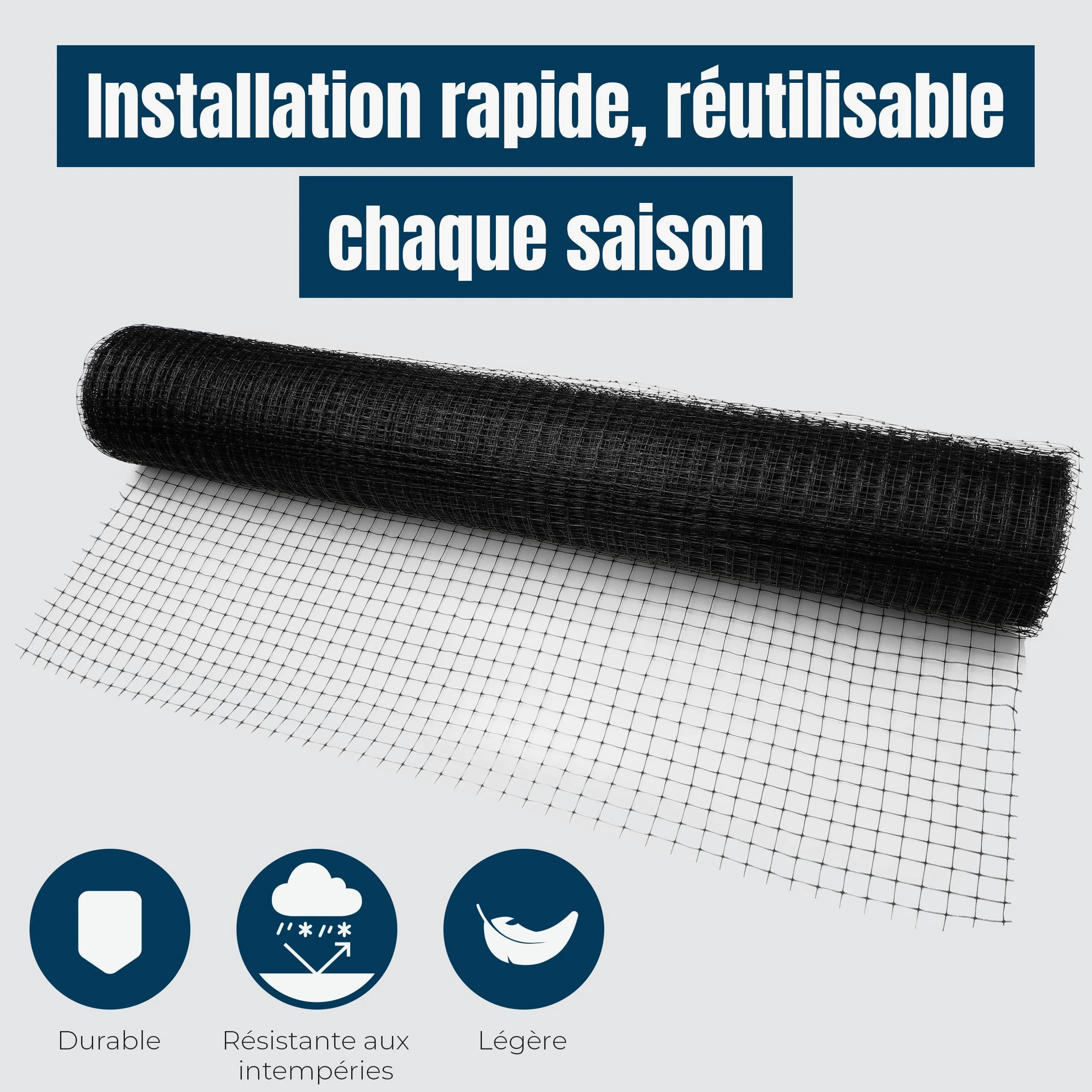 MP Filet Anti-Oiseaux, 2,1 x 19,8 m, 40 g/m²