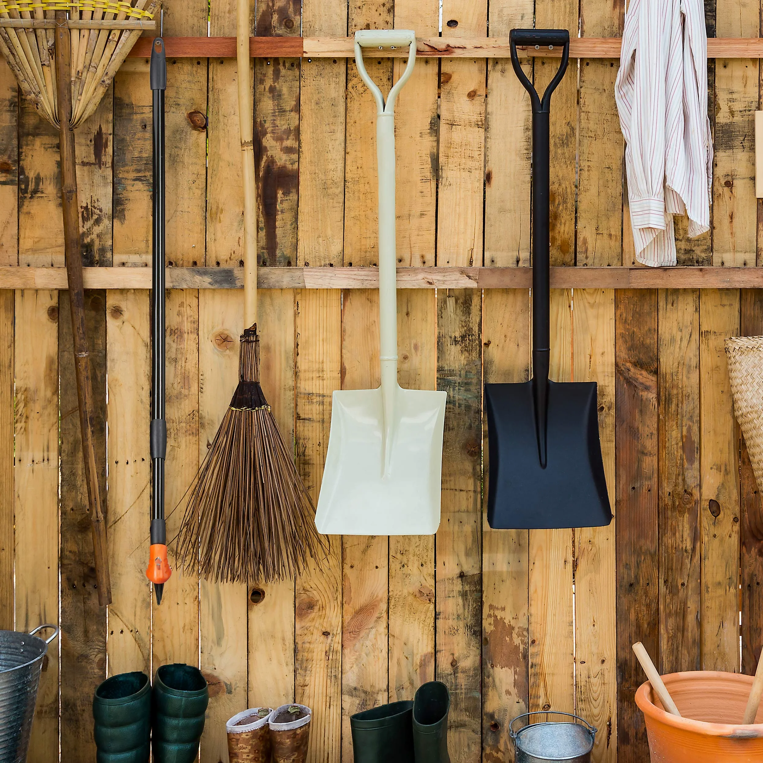 Relaxdays Brosse à Joints avec Manche télescopique, Poils en Acier Carbone, grattoir et Gomme, Mauvaises Herbes, 80-140 cm, Noir & Brosse à Joints, Lot de 2, Fils en Acier, Jardin