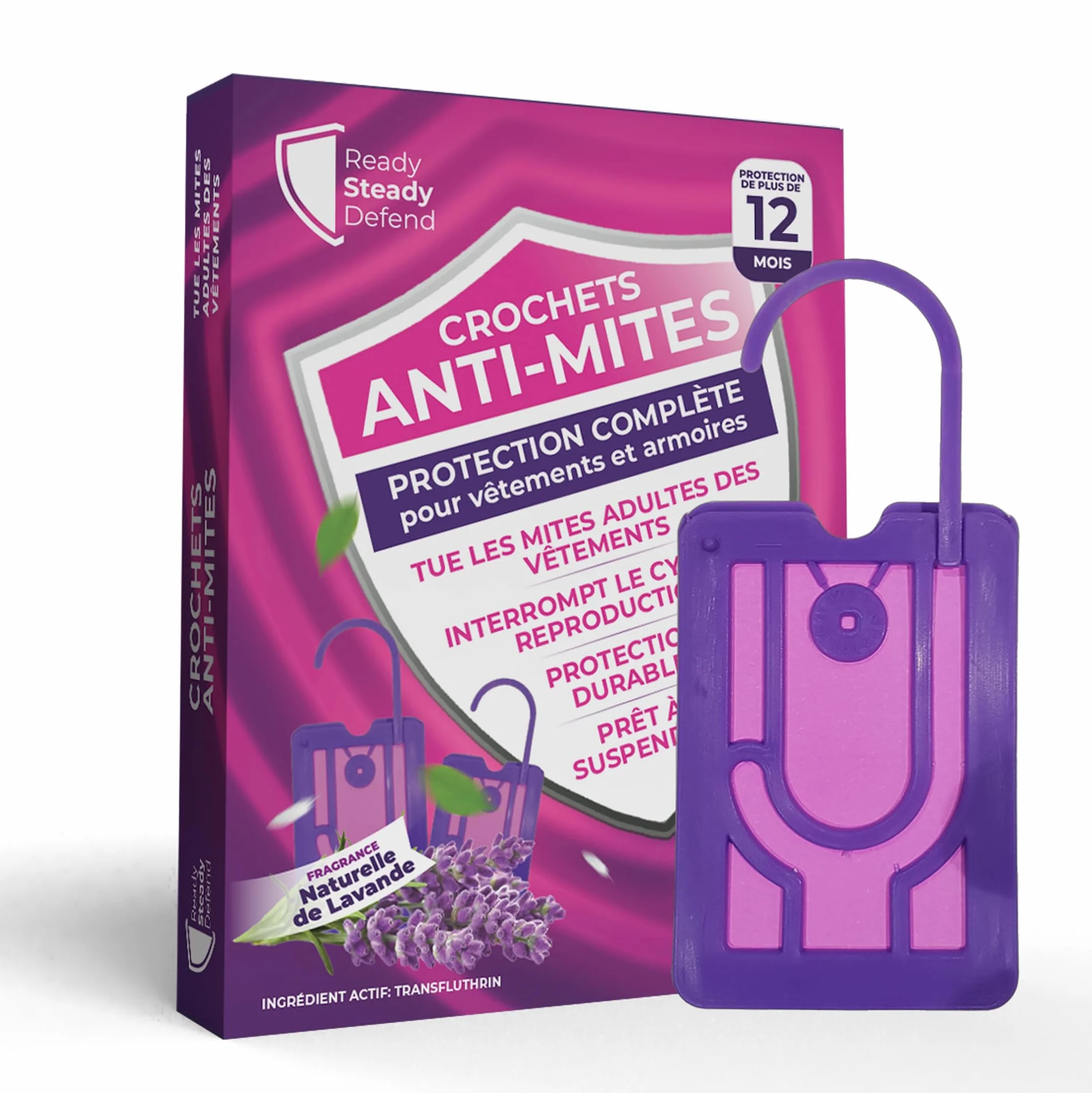 Anti-mites Textiles Lavande | Répulsifs à mites de vêtements Puissant