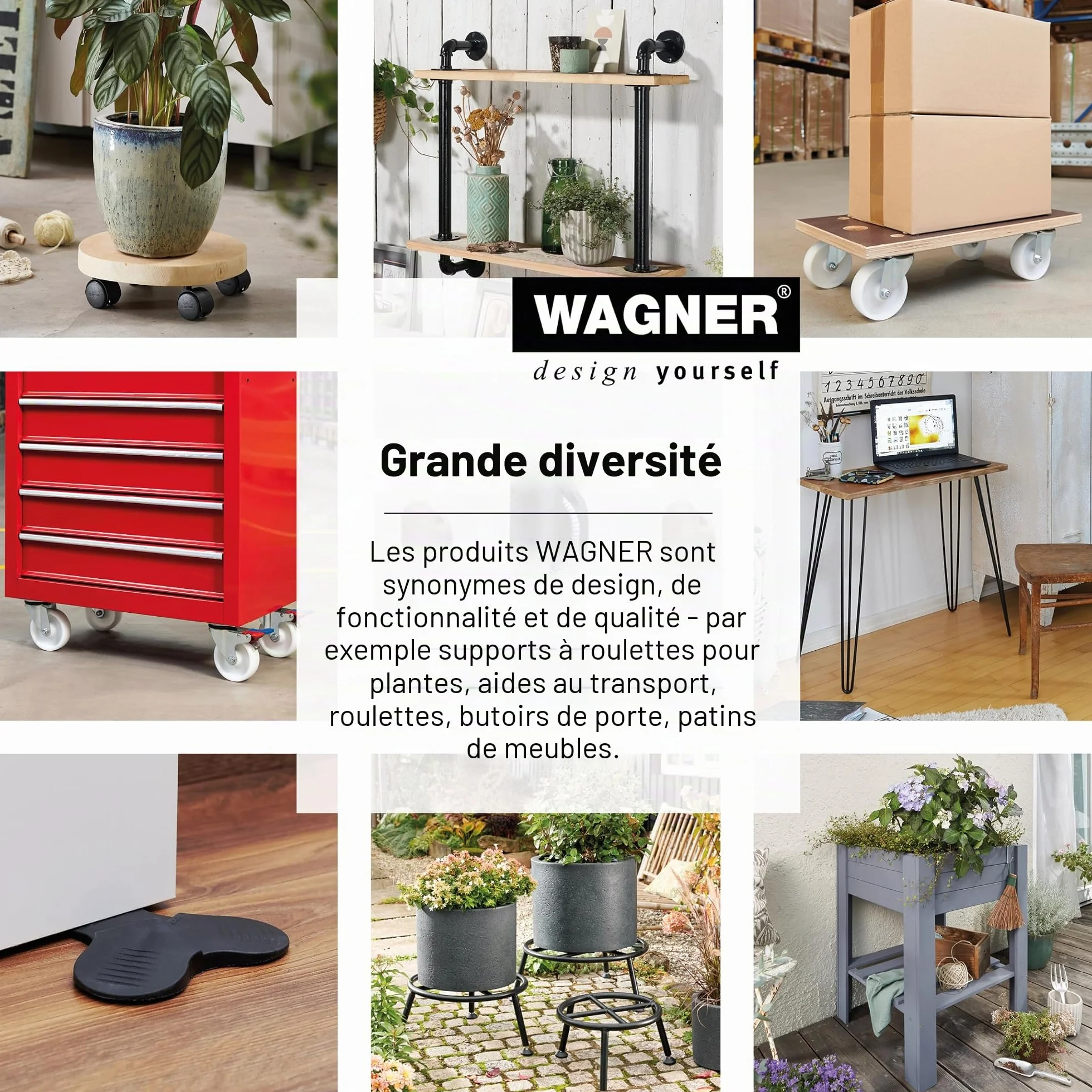WAGNER Argenté 38 x 7,5 cm