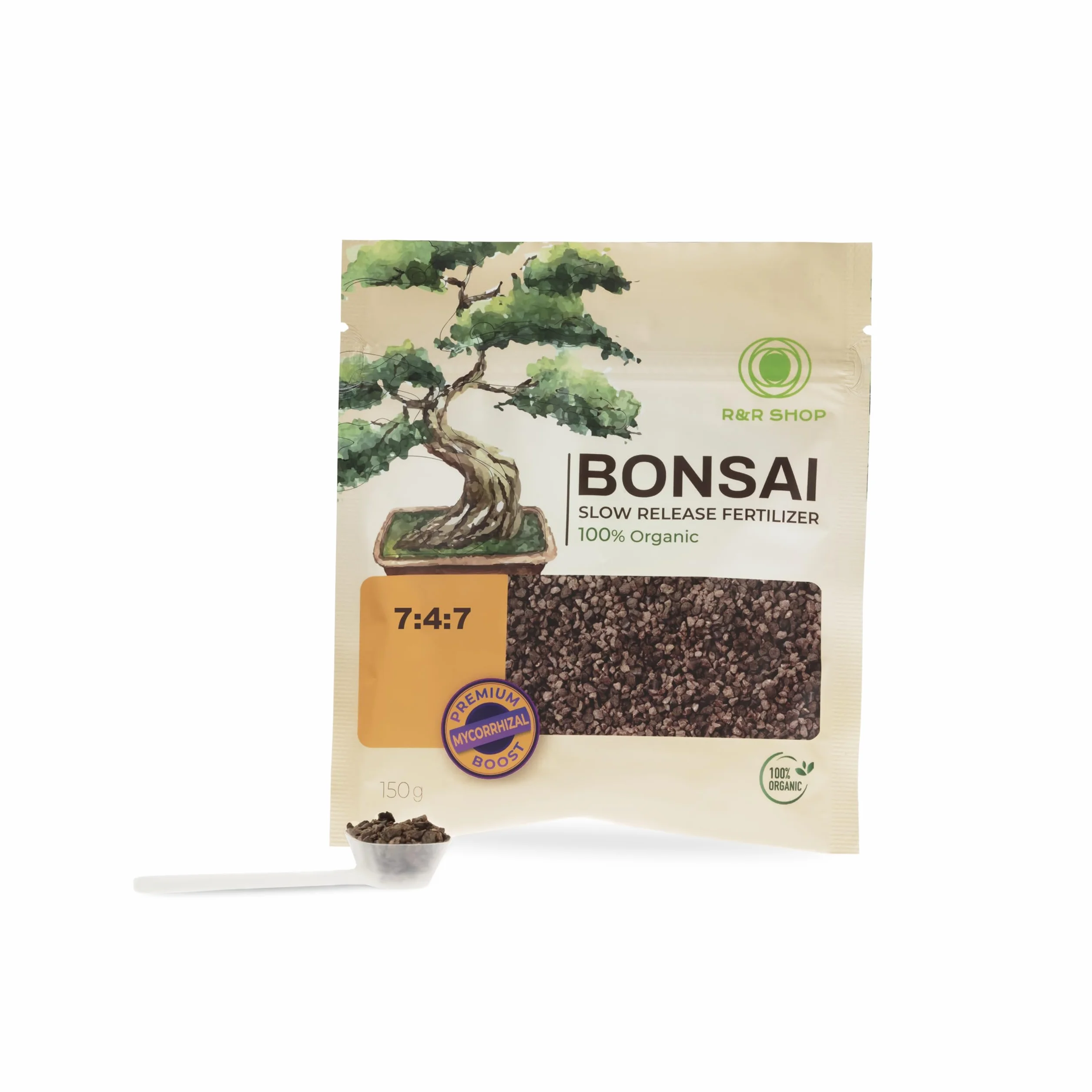 Engrais Organique pour Bonsaï, Aliment Biologique Complet à Libération Lente, 150g