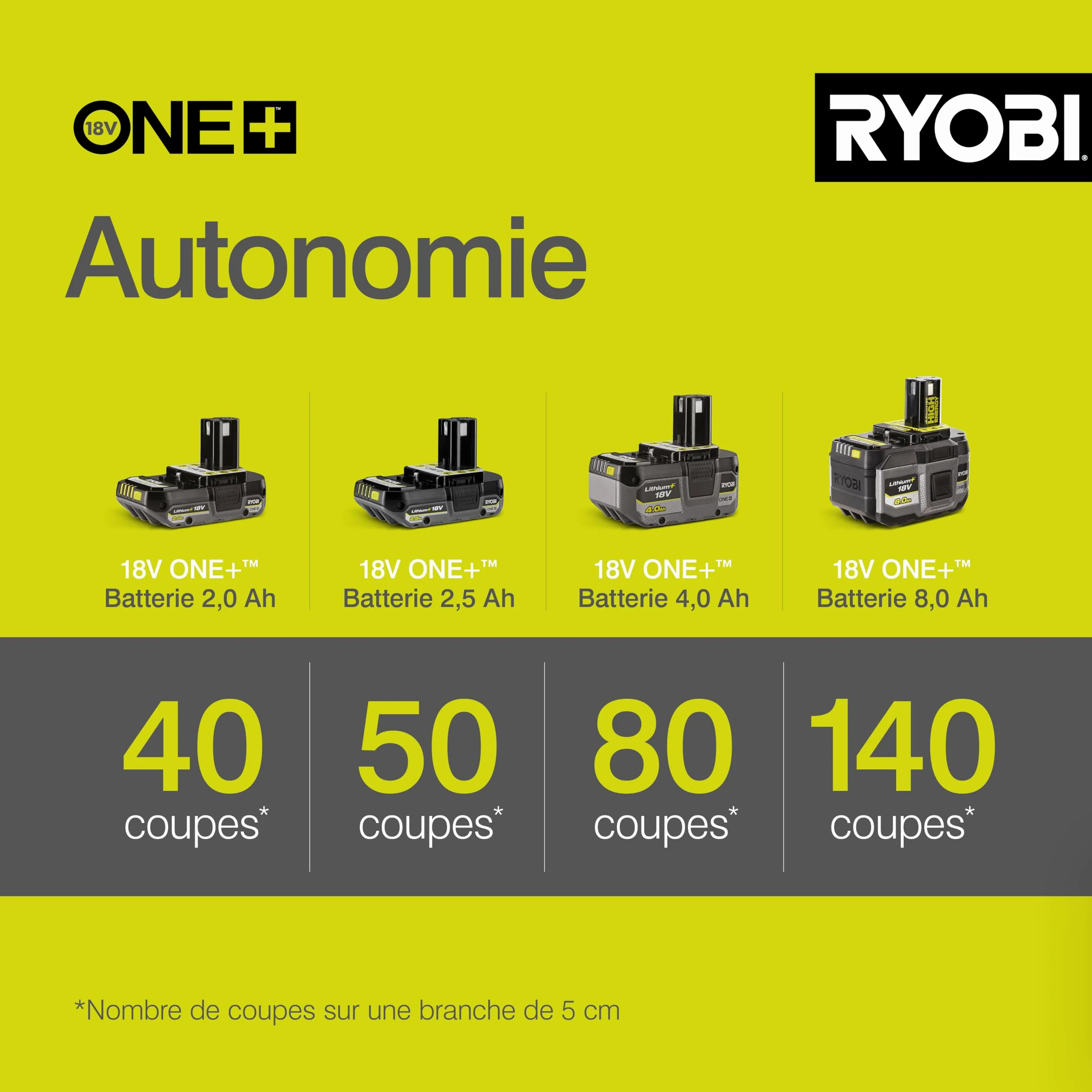RYOBI - Elagueur sur perche 18 Volts ONE+™ (sans batterie) - OPP1820