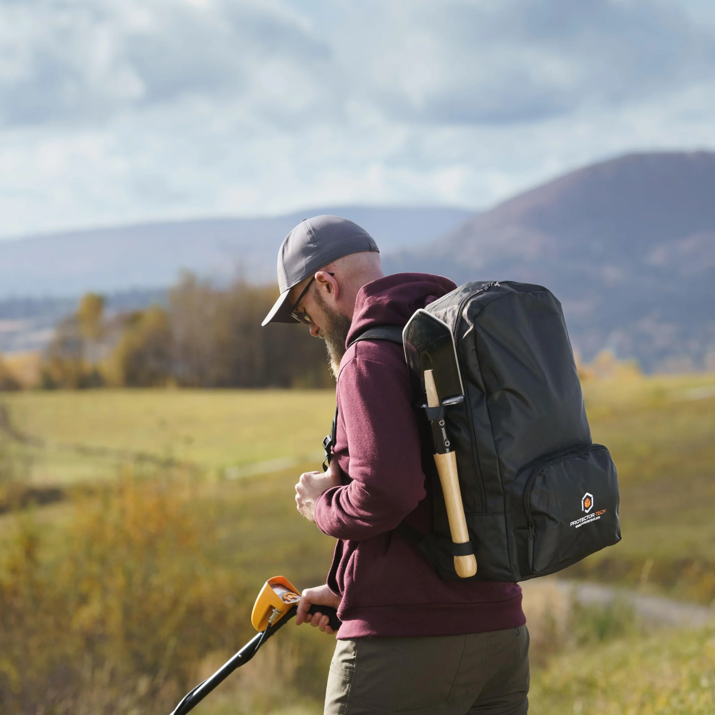 Sac à dos HD pour Détecteur de Métaux avec support de pelle