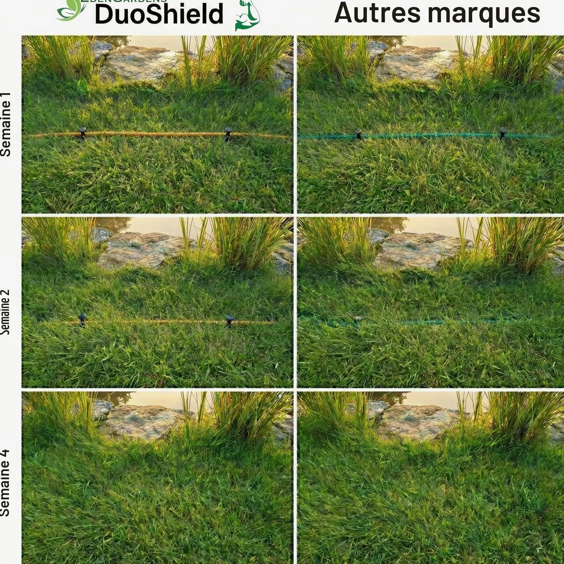 EdenGardens Câble de délimitation pour robot tondeuse - 150 m - 3,4 mm de diamètre - Extra fort - Blindage à 4 couches - Avec tresse en acier - Câble de délimitation résistant aux morsures et aux