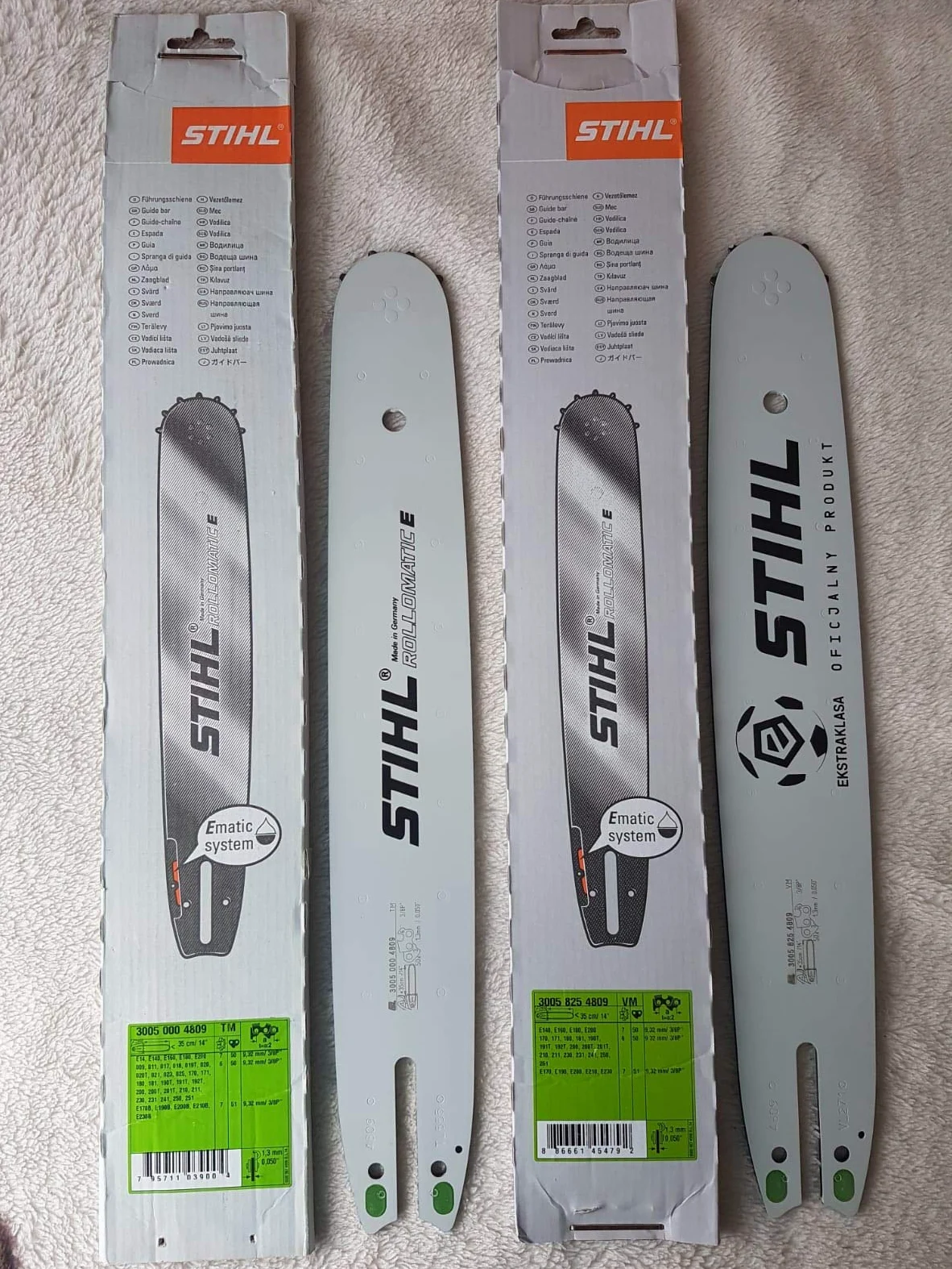 Stihl Barre de guidage d'épée 3005/4809 3/8", 1,3 mm, longueur 35 cm, 1 pièce, 30058254809/30050004809