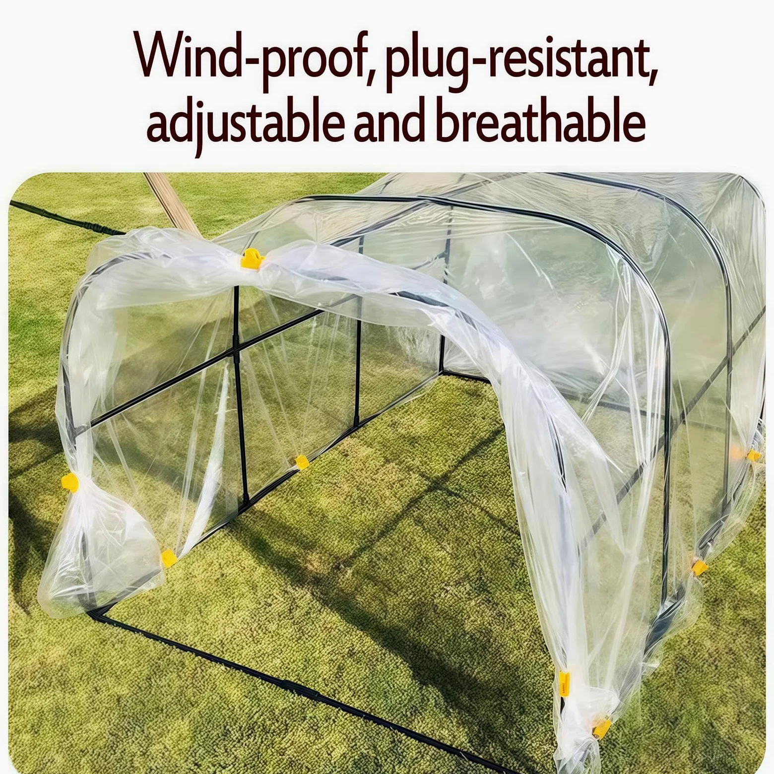 Serre Transparente, étagères en Film Protecteur pour Serre, Film antigel pour Plantes, Protection UV, Convient aux Applications industrielles et agricoles.(100x150x80cm)