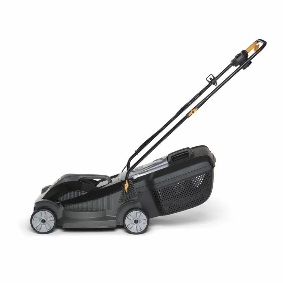 Alpina BL 380 E Tondeuse Électrique, 1400 W, 38 cm – Bac 40 l, Réglage 3 Positions – Pelouses jusqu'à 500 m²