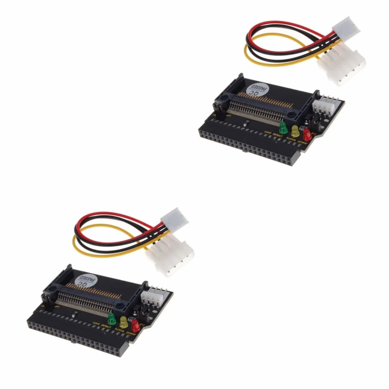 Adaptateur IDE vers Compact Flash CF II avec LED, Noir