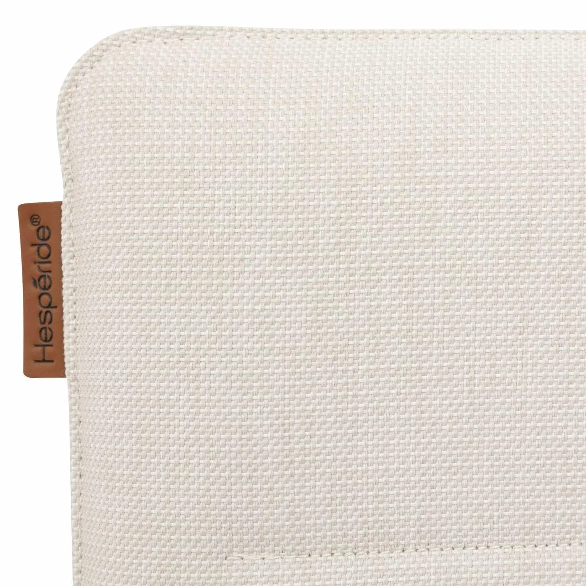 Fauteuil de Jardin Empilable Hespéride Diese Argile et Ivoire Anti-Rouille Tissu Déperlant Séchage Rapide