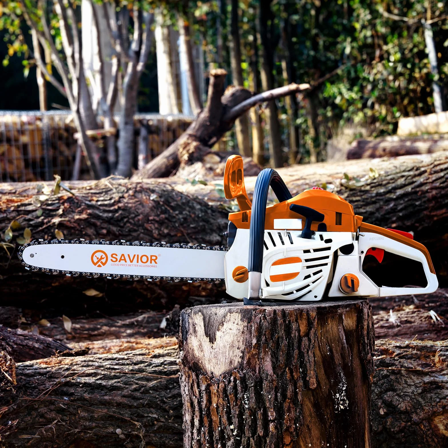 Savior Chaîne de tronçonneuse 14" 50 maillons .127 cm 1 cm LP pour Stihl MS180 MS181 | Lot de 3 chaînes à faible rebond 018, 36360000050